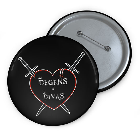 Degens & Divas Logo Pin