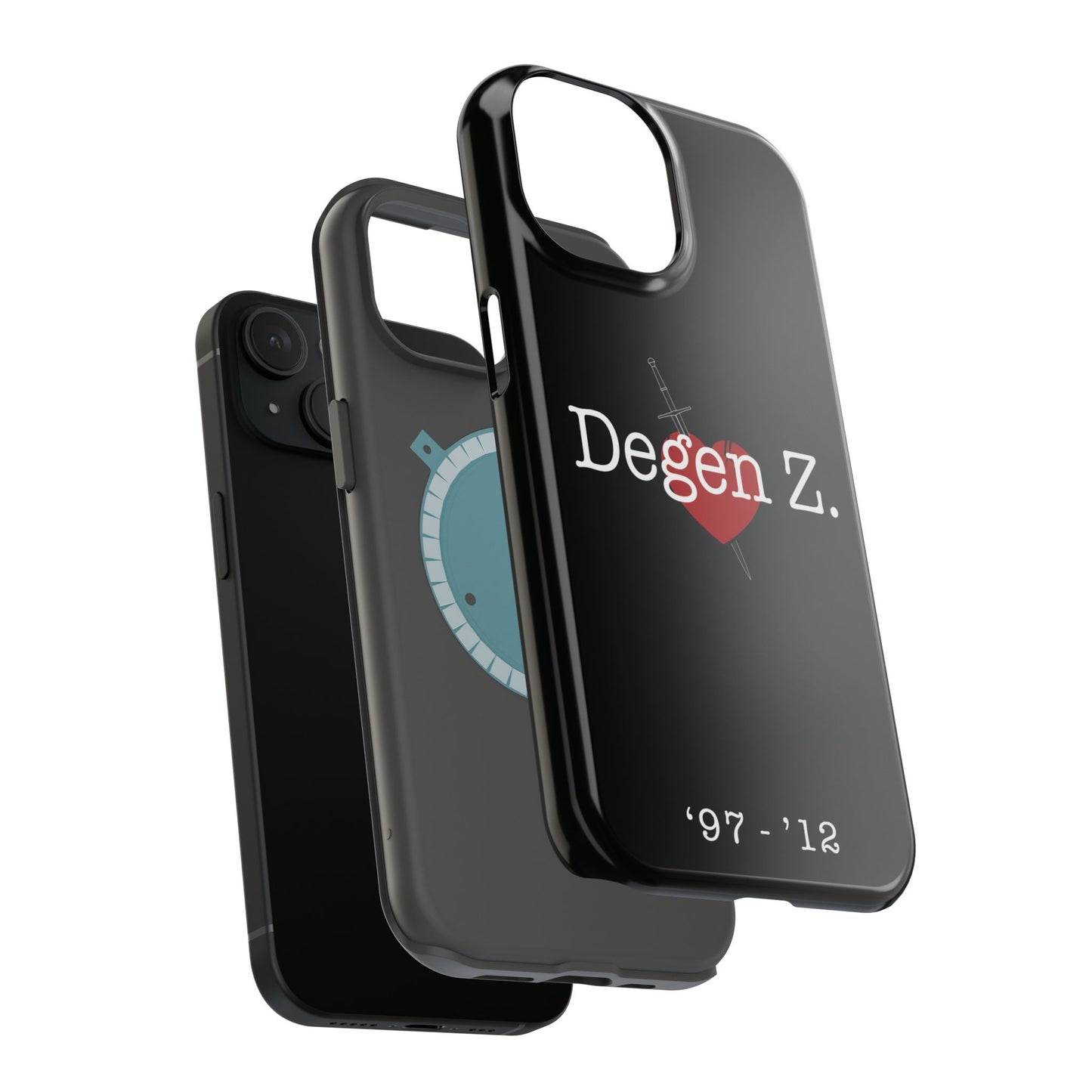 Phone Case — "Degen Z." Heart & Dagger Magnetic Impact-Resistant Case (’97–’12)