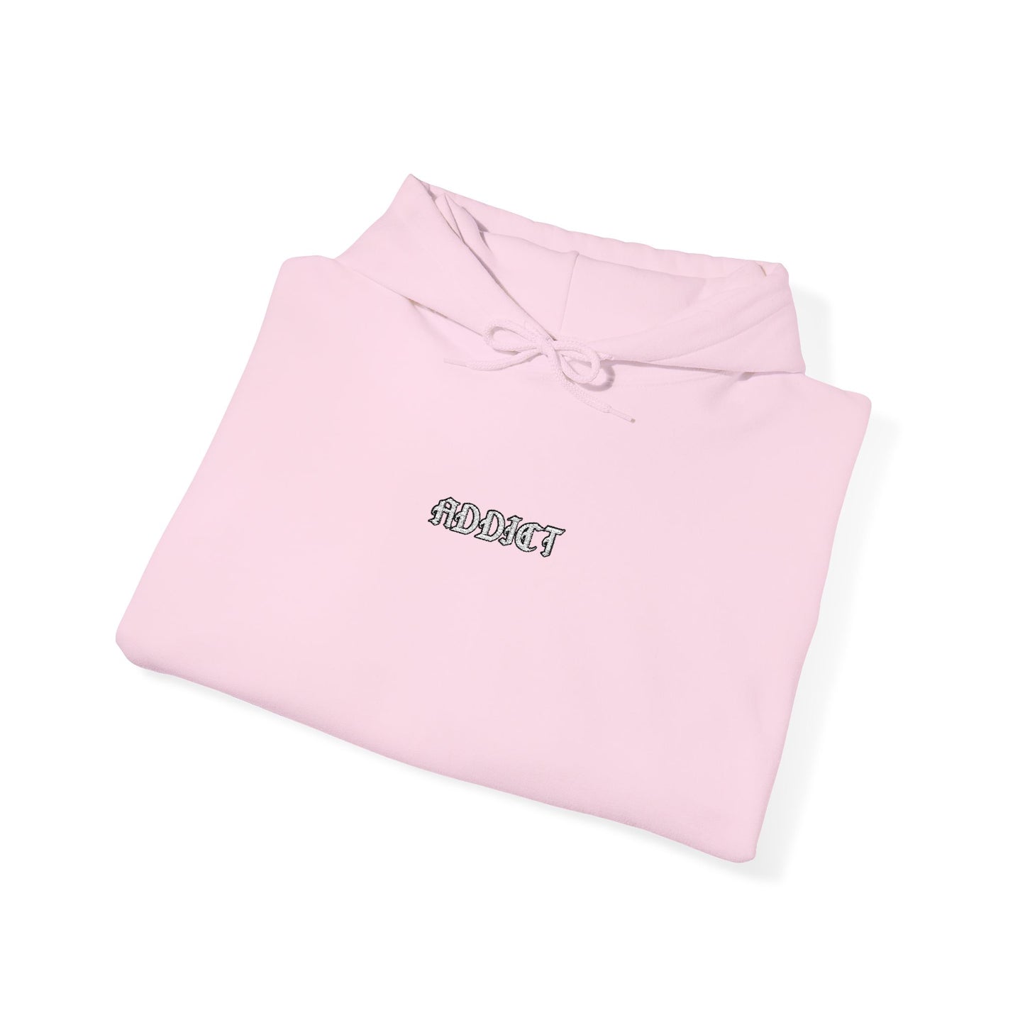 Addict - minimalist embroidered hoodie