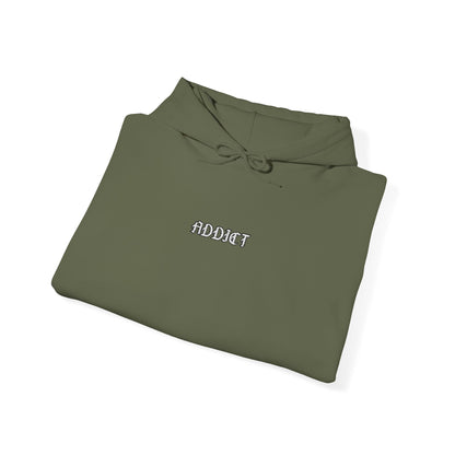 Addict - minimalist embroidered hoodie