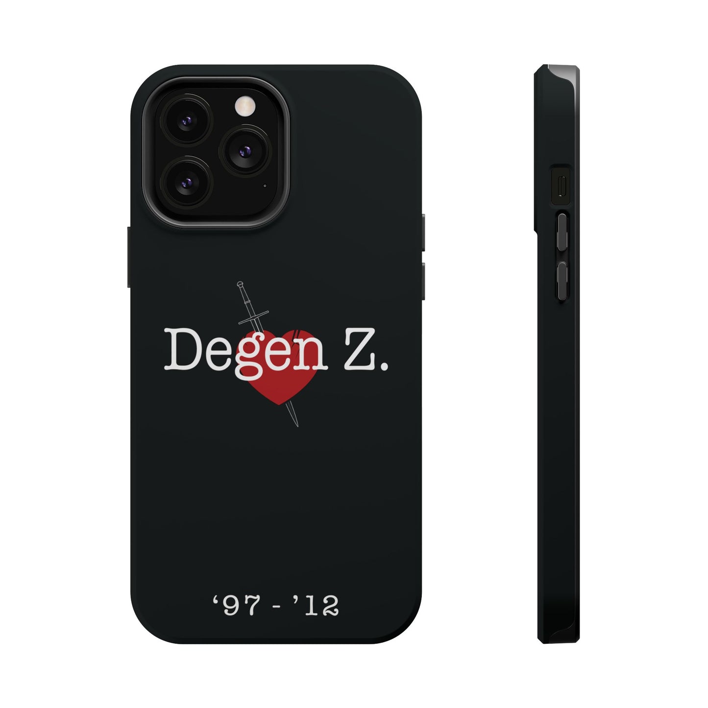 Phone Case — "Degen Z." Heart & Dagger Magnetic Impact-Resistant Case (’97–’12)
