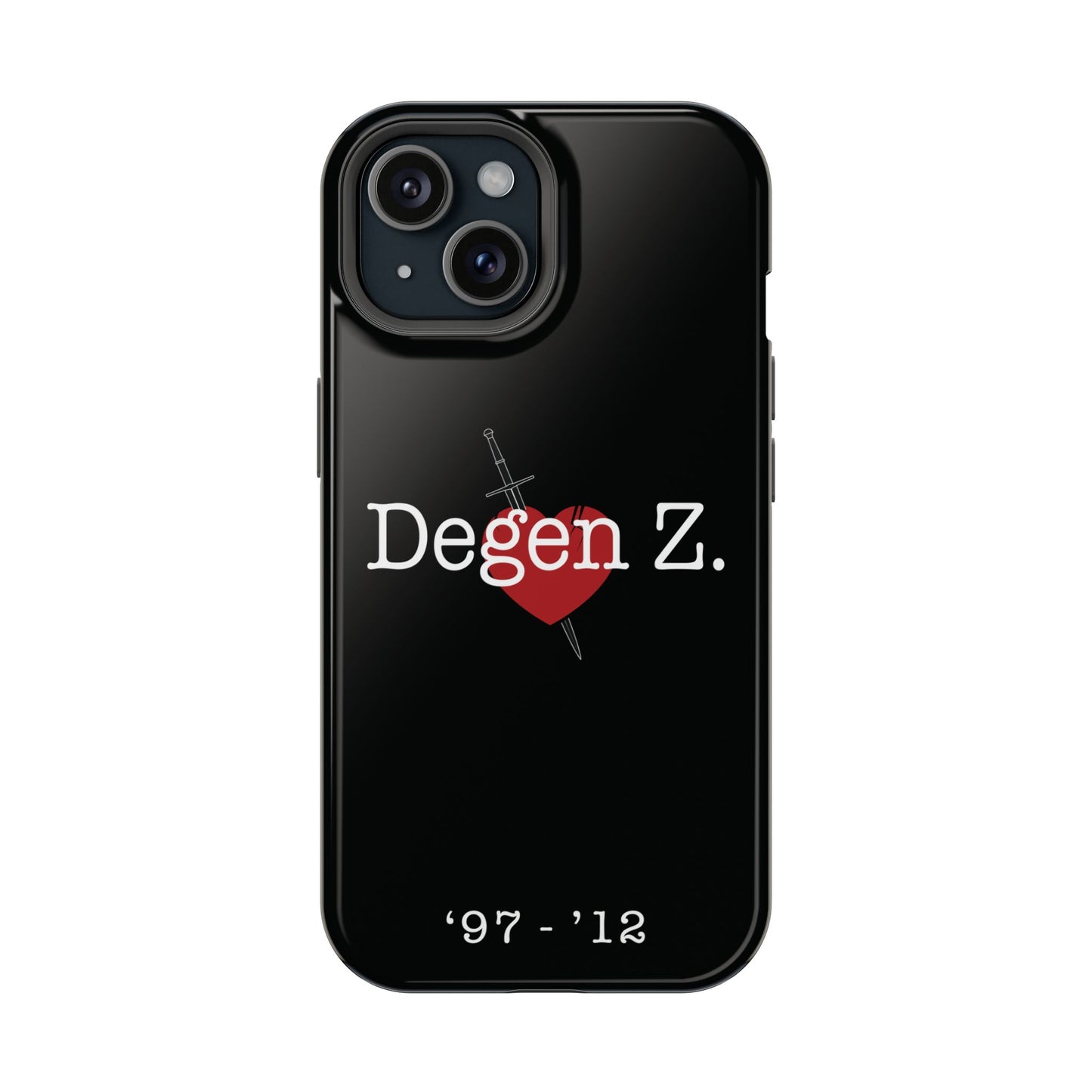 Phone Case — "Degen Z." Heart & Dagger Magnetic Impact-Resistant Case (’97–’12)