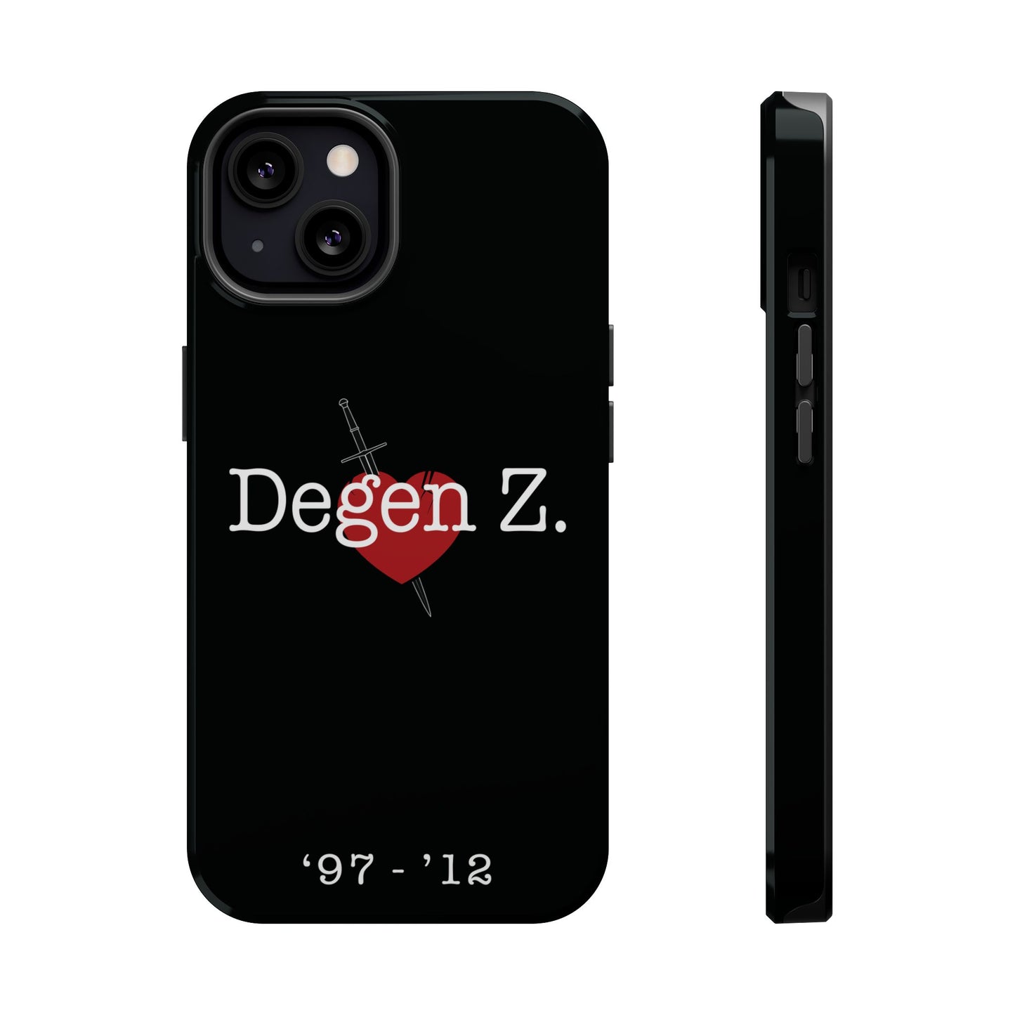 Phone Case — "Degen Z." Heart & Dagger Magnetic Impact-Resistant Case (’97–’12)