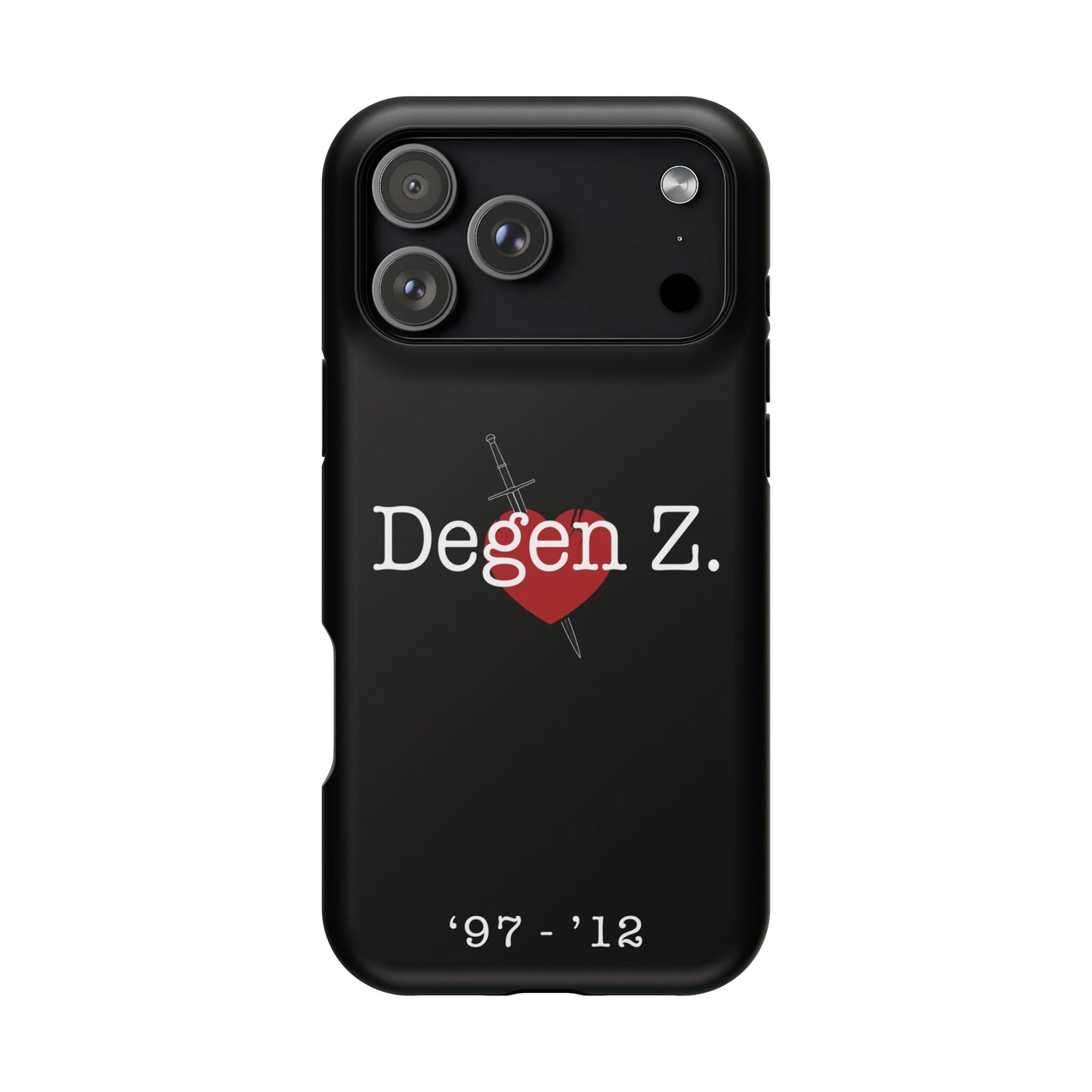 Phone Case — "Degen Z." Heart & Dagger Magnetic Impact-Resistant Case (’97–’12)