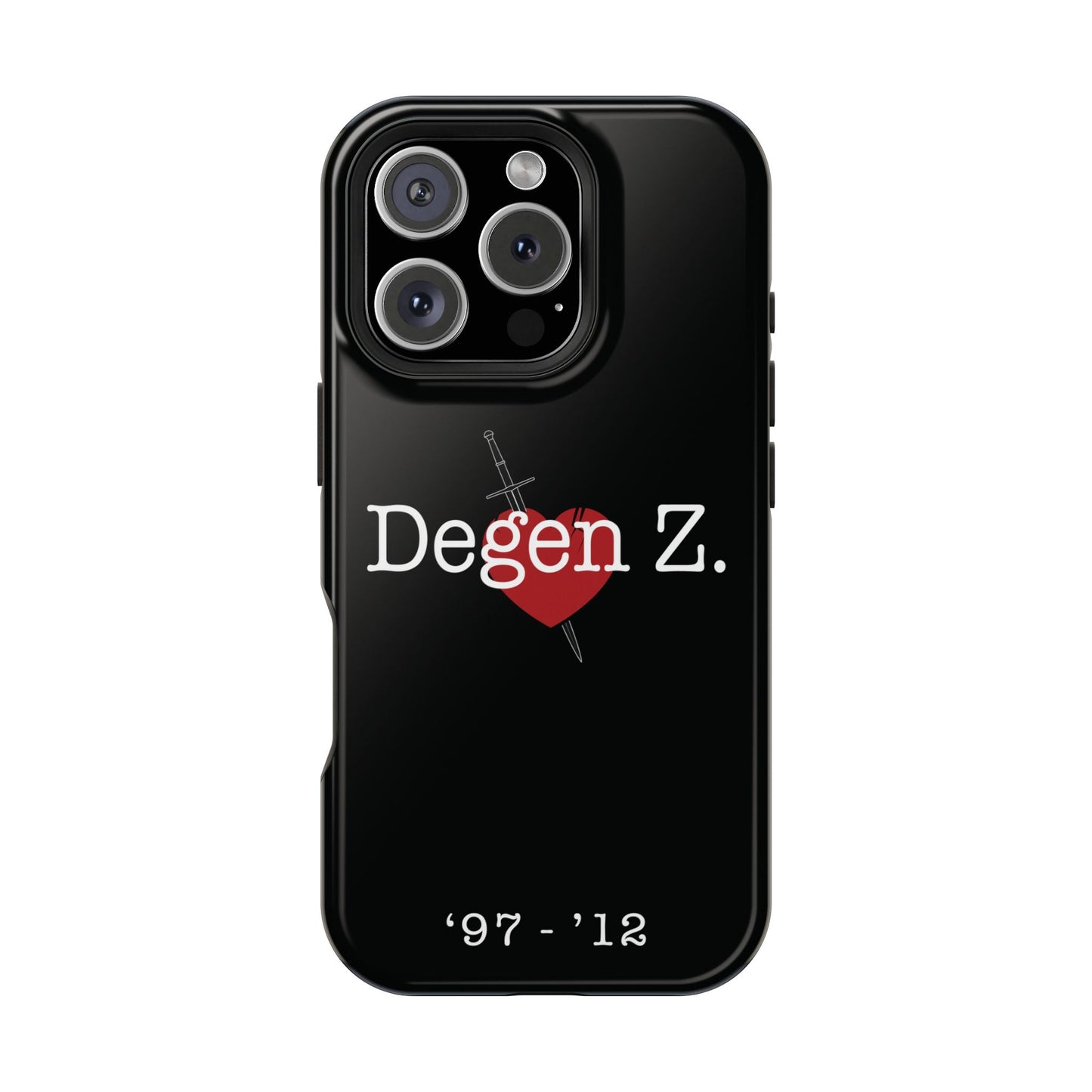 Phone Case — "Degen Z." Heart & Dagger Magnetic Impact-Resistant Case (’97–’12)