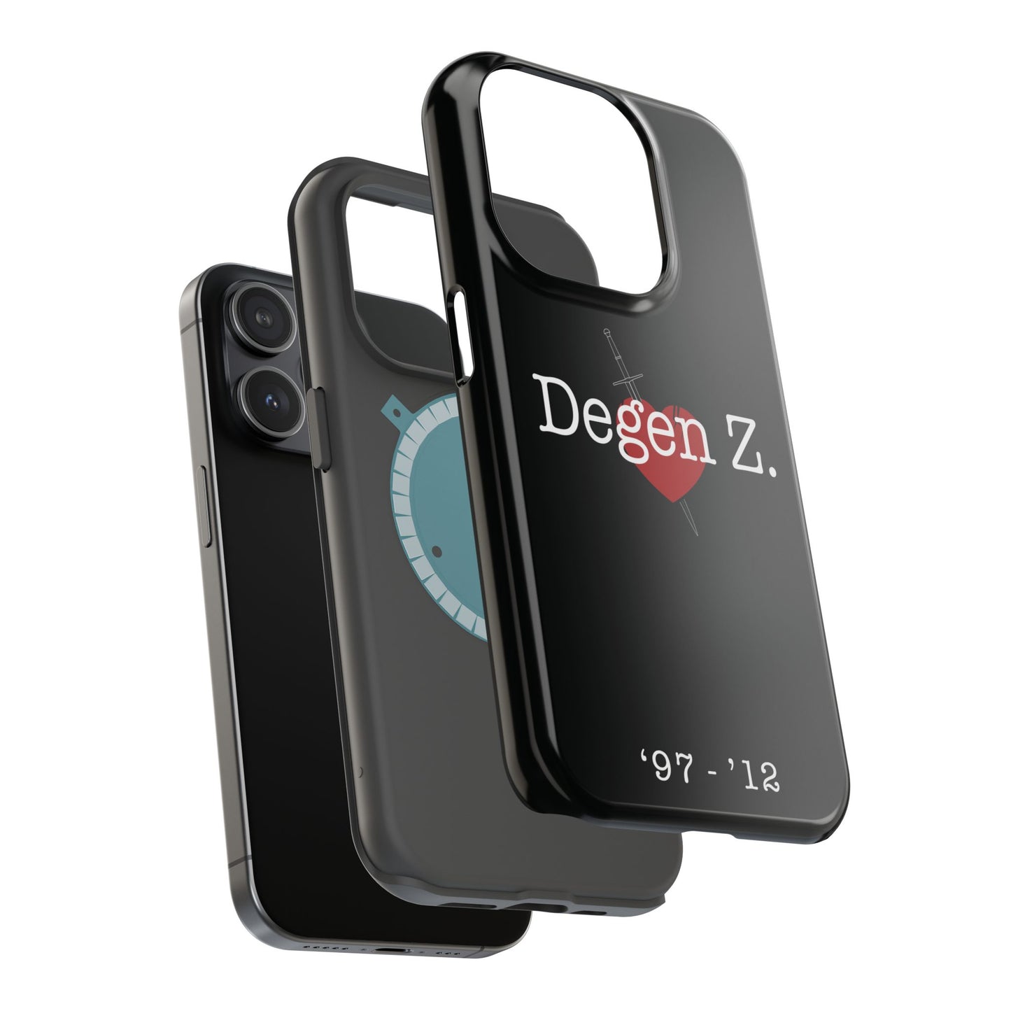 Phone Case — "Degen Z." Heart & Dagger Magnetic Impact-Resistant Case (’97–’12)