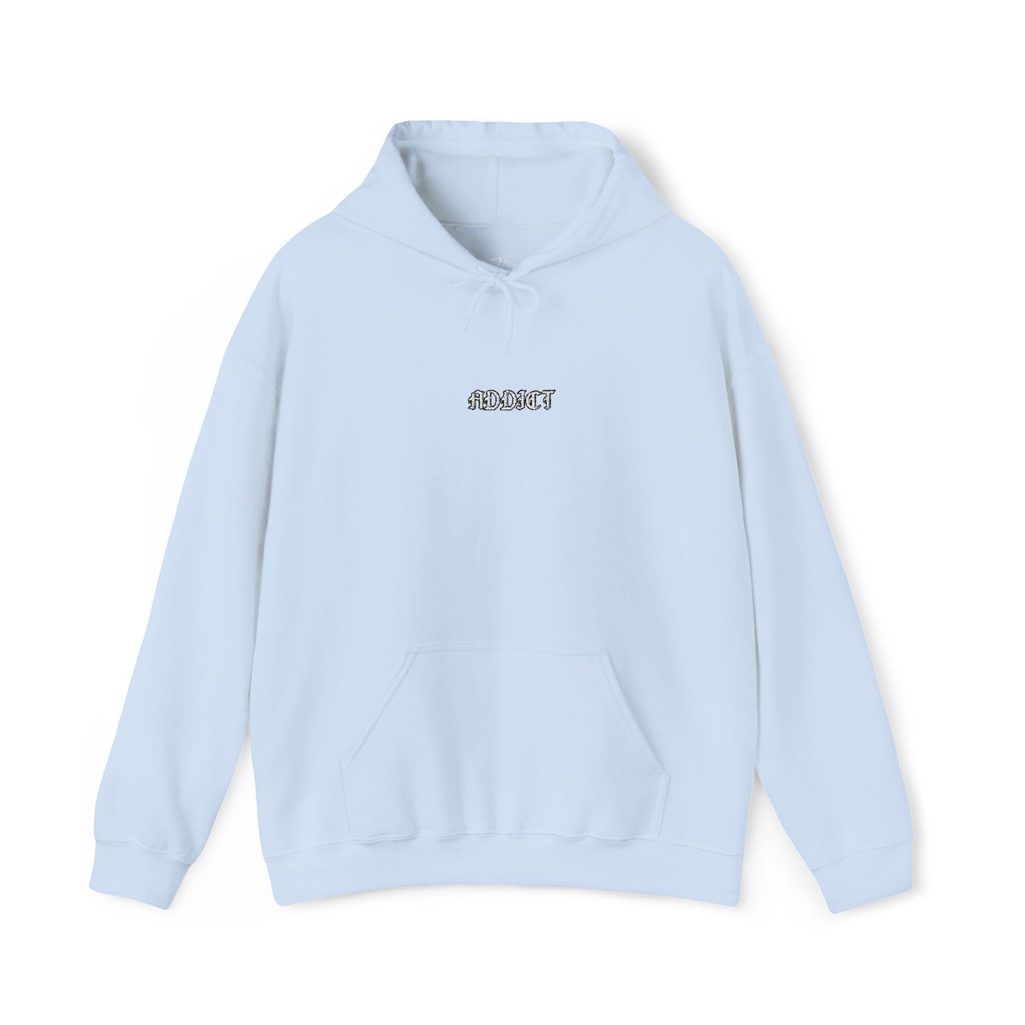 Addict - minimalist embroidered hoodie