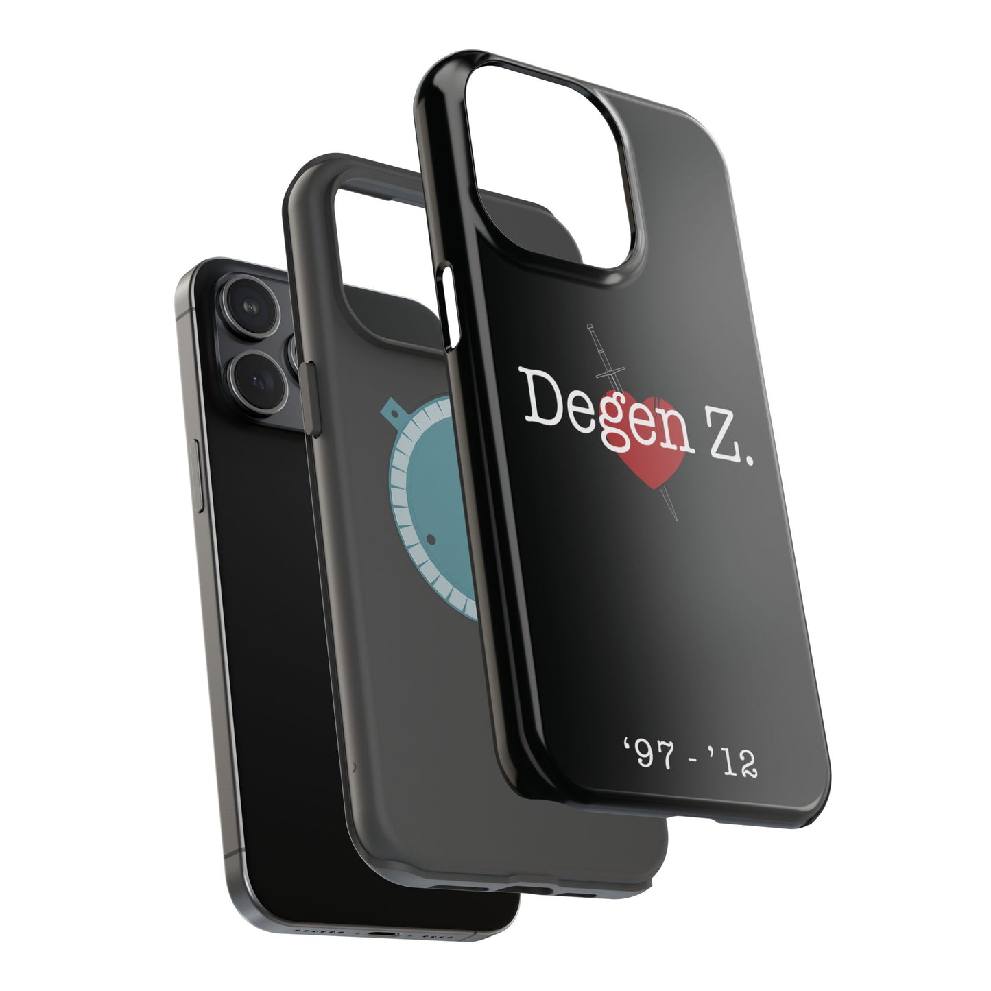 Phone Case — "Degen Z." Heart & Dagger Magnetic Impact-Resistant Case (’97–’12)