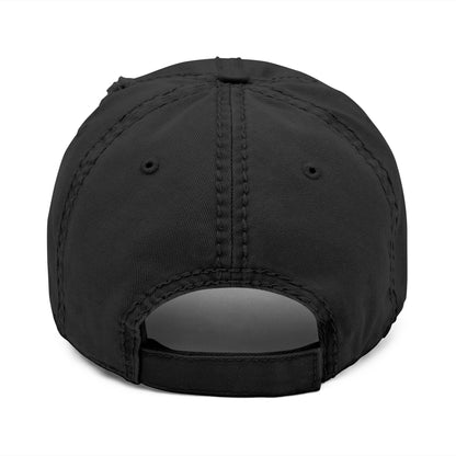 distressed Punk Logo Embroidered Hat