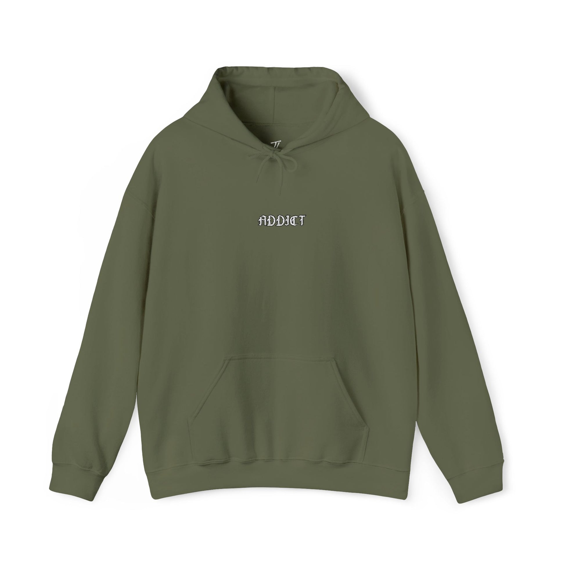 Addict - minimalist embroidered hoodie