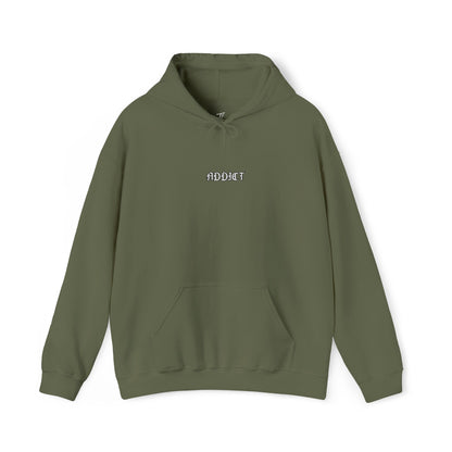 Addict - minimalist embroidered hoodie
