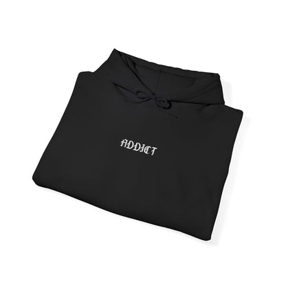Addict - minimalist embroidered hoodie