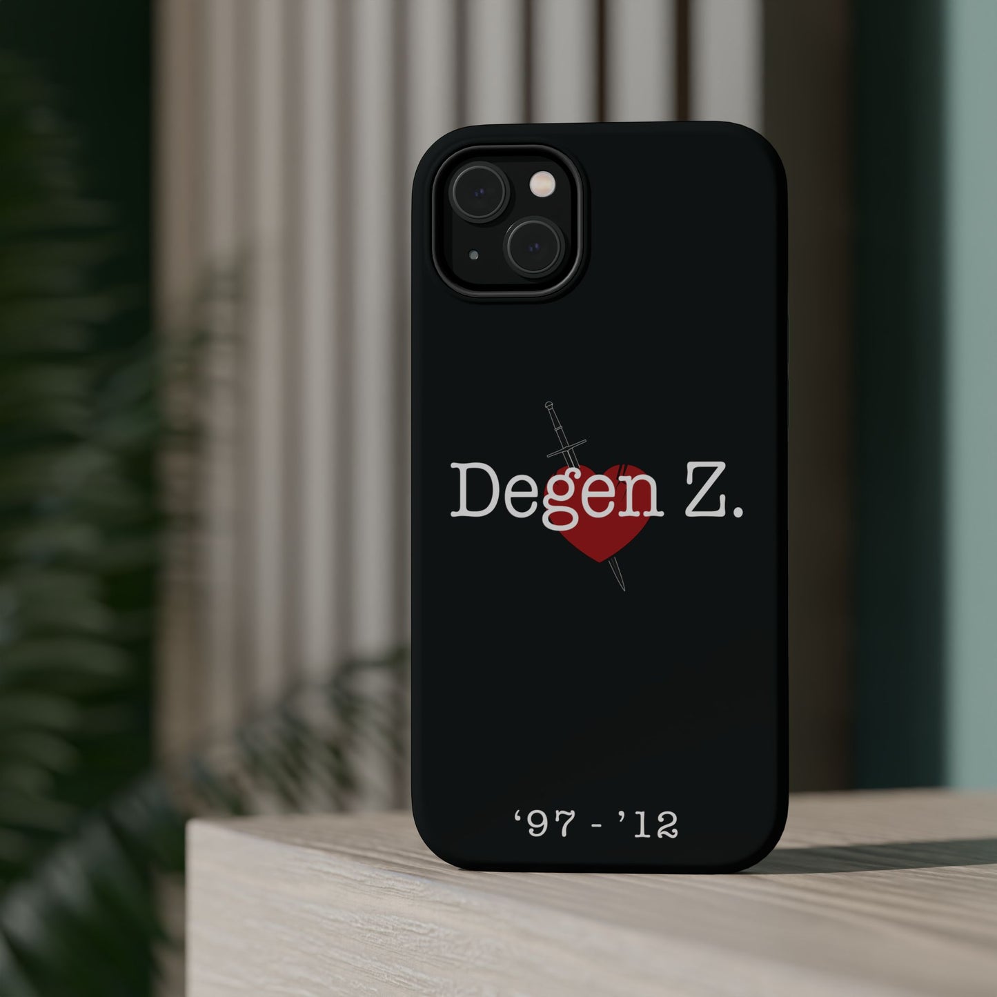 Phone Case — "Degen Z." Heart & Dagger Magnetic Impact-Resistant Case (’97–’12)