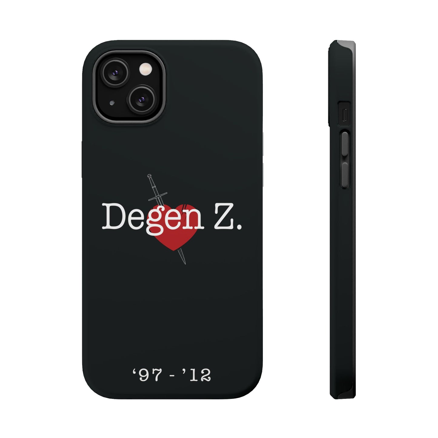 Phone Case — "Degen Z." Heart & Dagger Magnetic Impact-Resistant Case (’97–’12)