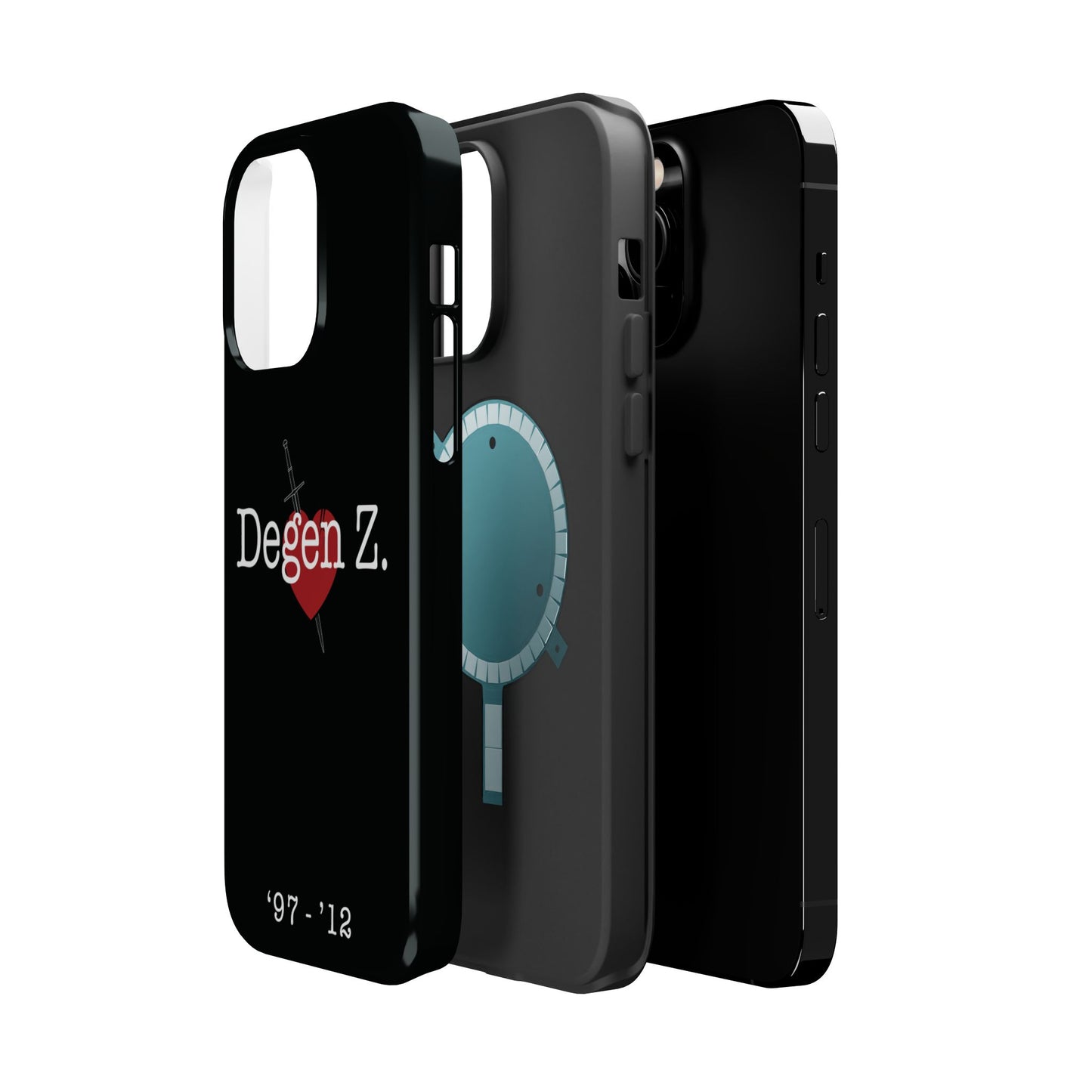 Phone Case — "Degen Z." Heart & Dagger Magnetic Impact-Resistant Case (’97–’12)