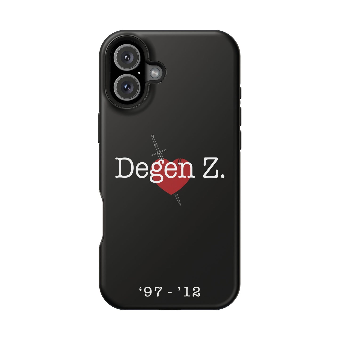 Phone Case — "Degen Z." Heart & Dagger Magnetic Impact-Resistant Case (’97–’12)