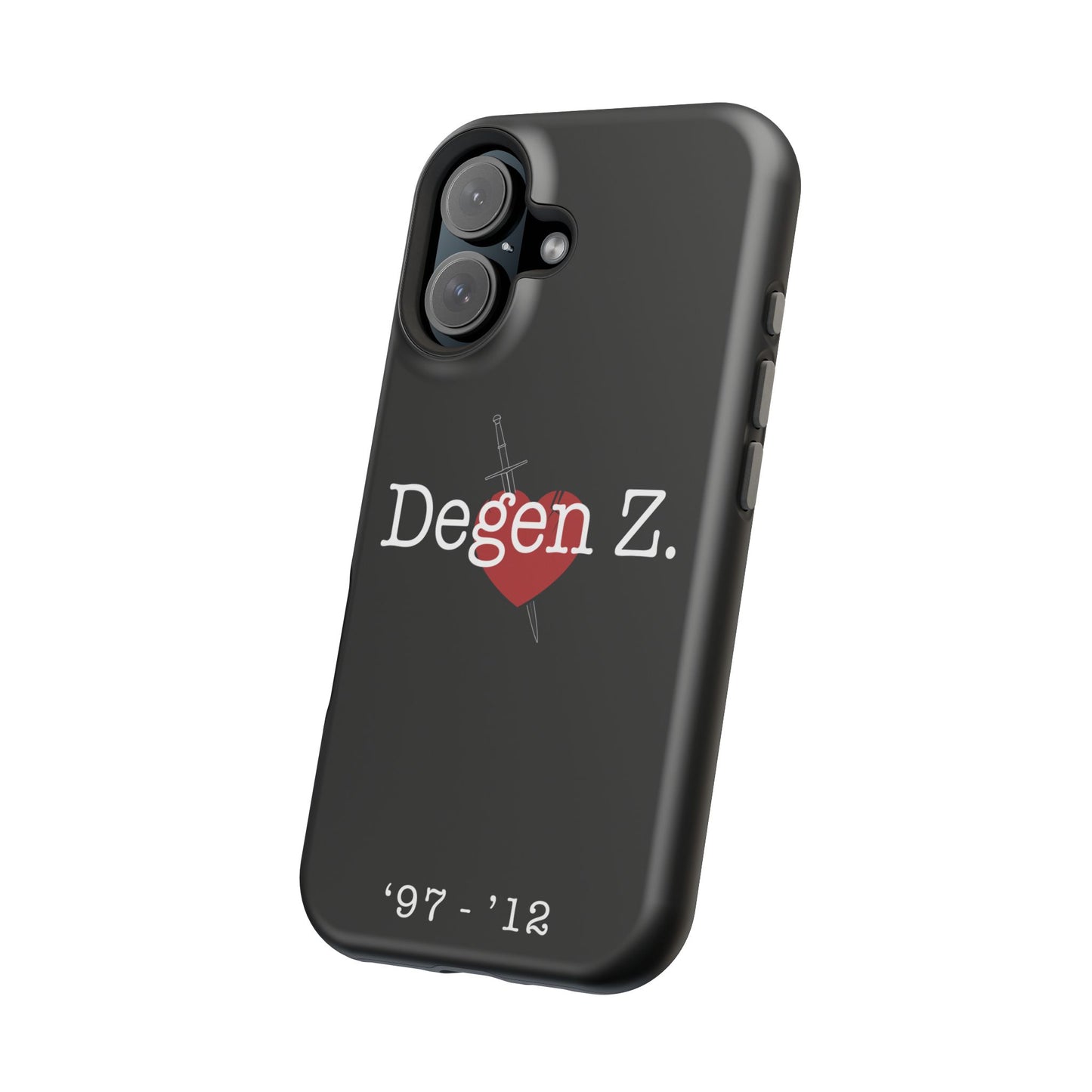 Phone Case — "Degen Z." Heart & Dagger Magnetic Impact-Resistant Case (’97–’12)