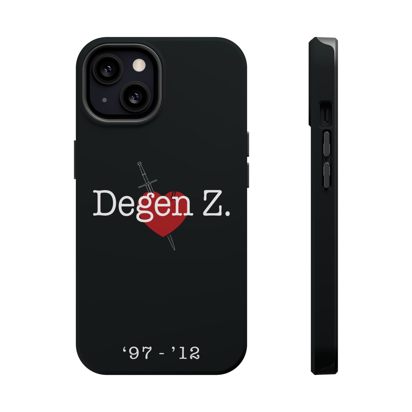 Phone Case — "Degen Z." Heart & Dagger Magnetic Impact-Resistant Case (’97–’12)