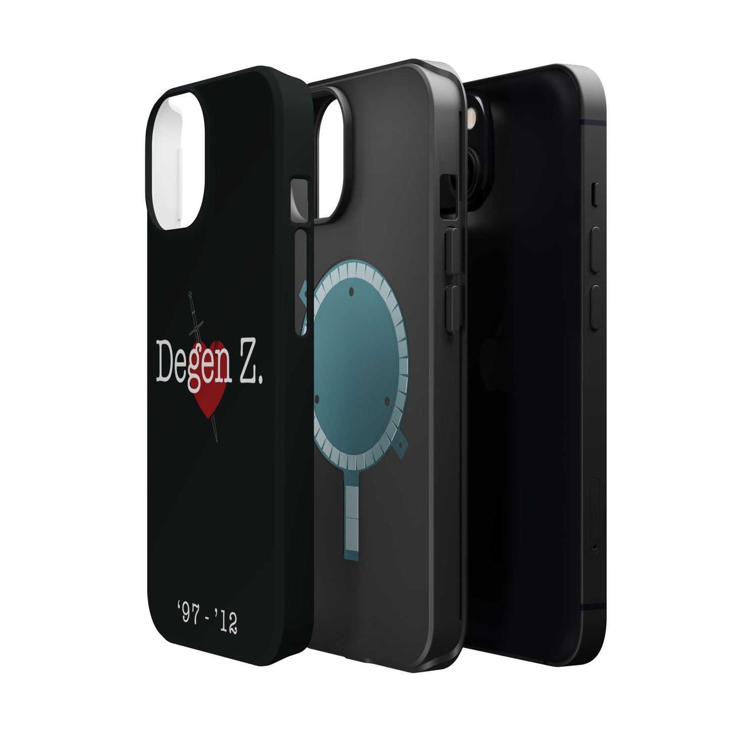 Phone Case — "Degen Z." Heart & Dagger Magnetic Impact-Resistant Case (’97–’12)