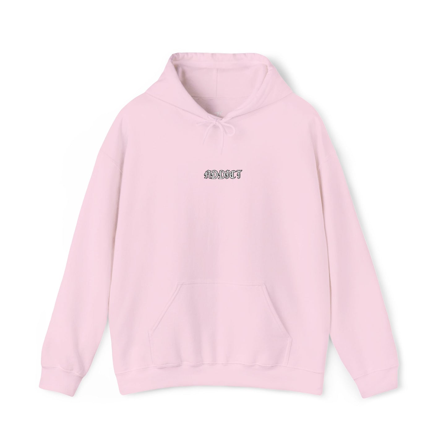 Addict - minimalist embroidered hoodie