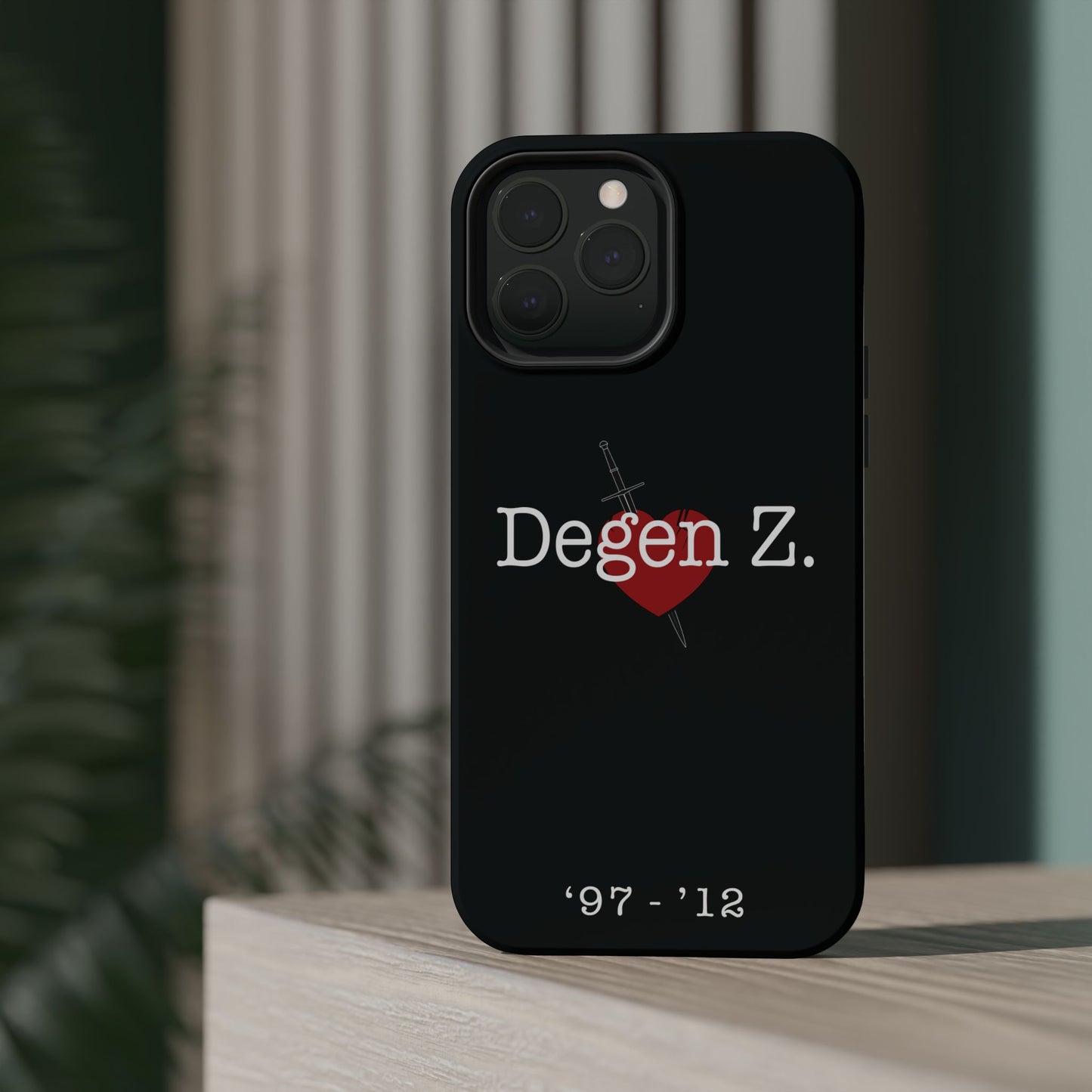 Phone Case — "Degen Z." Heart & Dagger Magnetic Impact-Resistant Case (’97–’12)