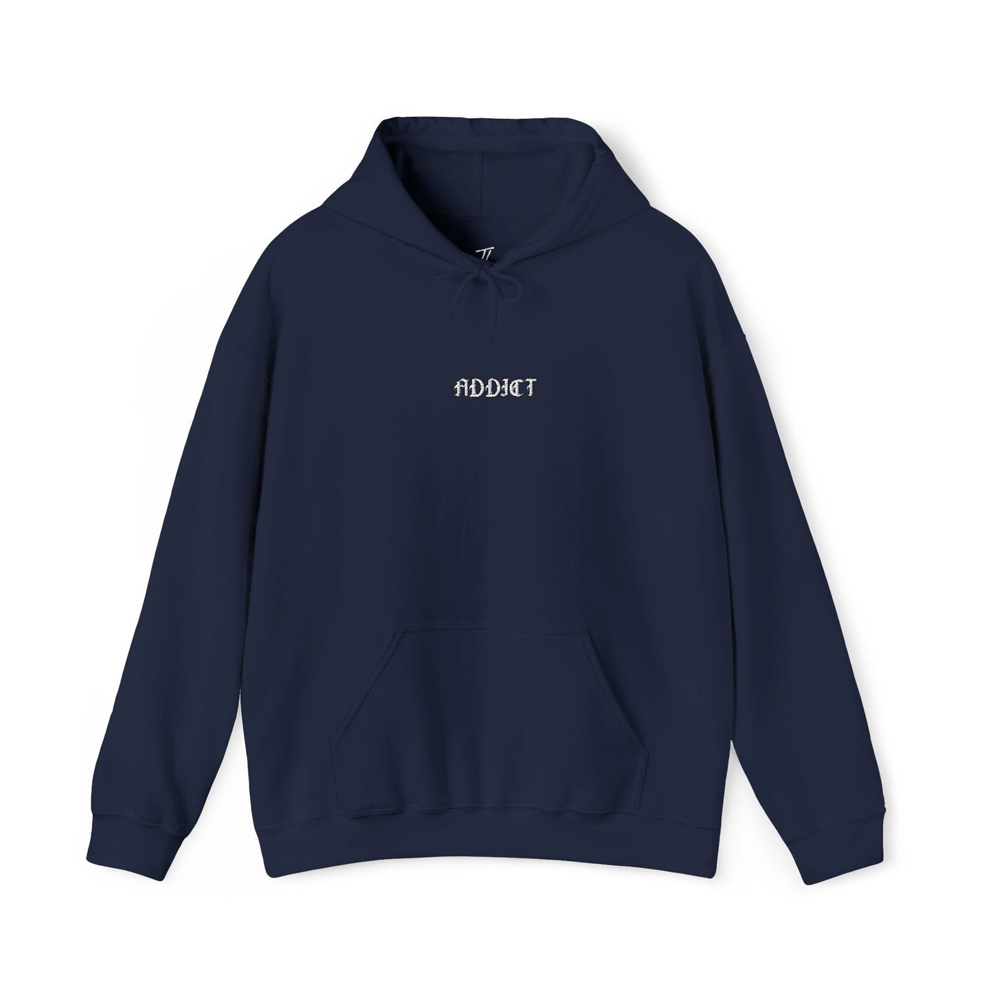 Addict - minimalist embroidered hoodie