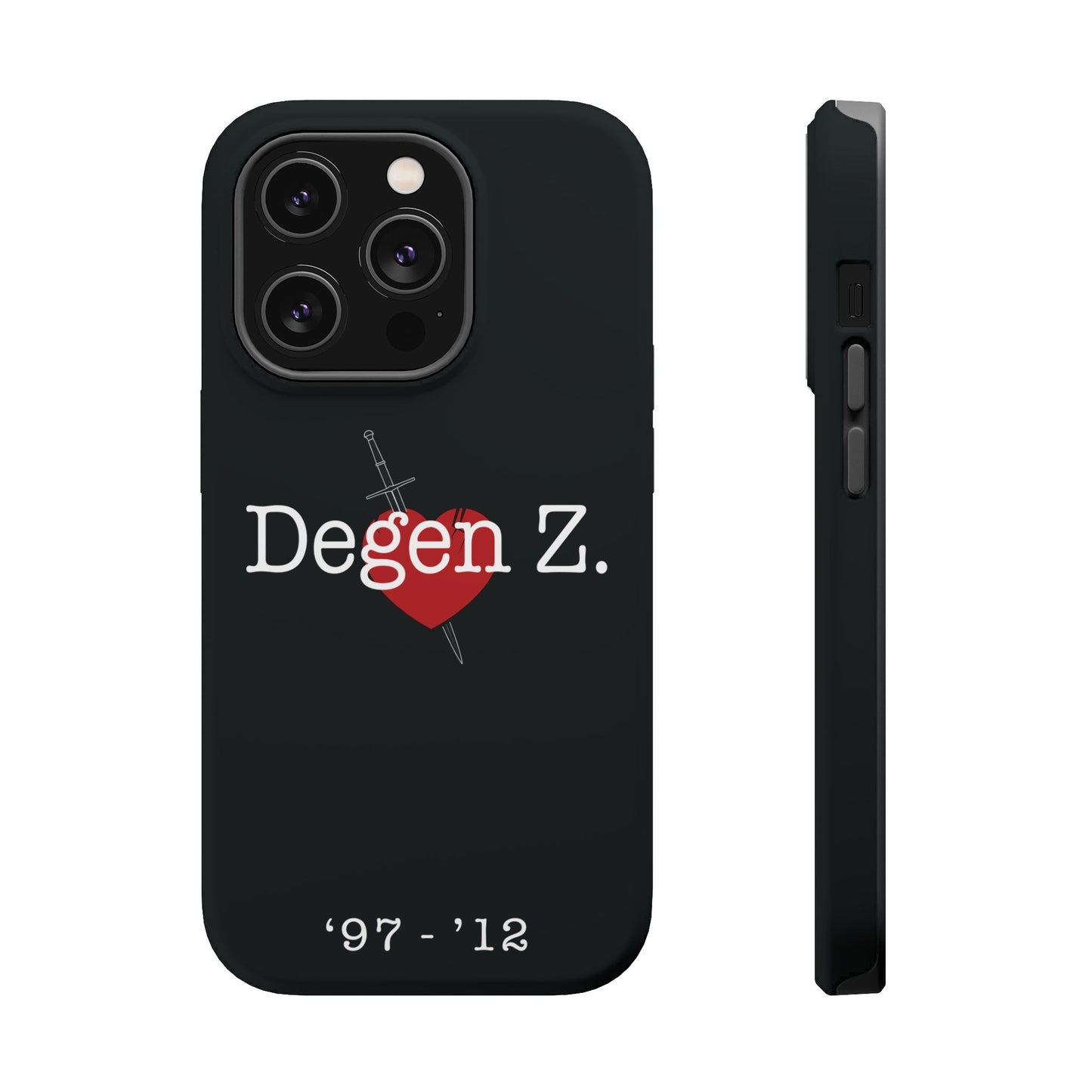 Phone Case — "Degen Z." Heart & Dagger Magnetic Impact-Resistant Case (’97–’12)