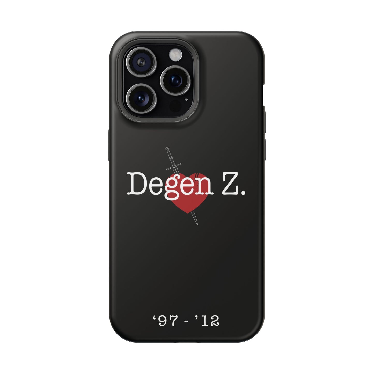 Phone Case — "Degen Z." Heart & Dagger Magnetic Impact-Resistant Case (’97–’12)