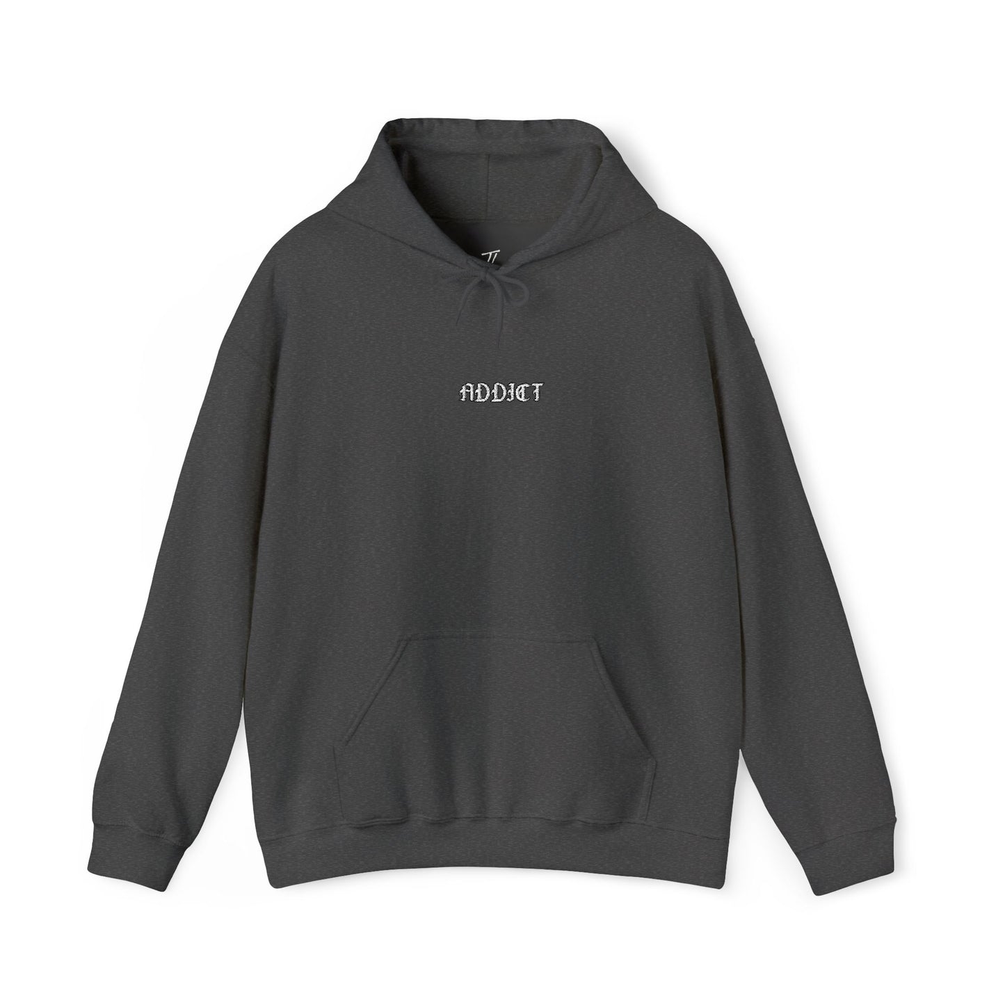 Addict - minimalist embroidered hoodie
