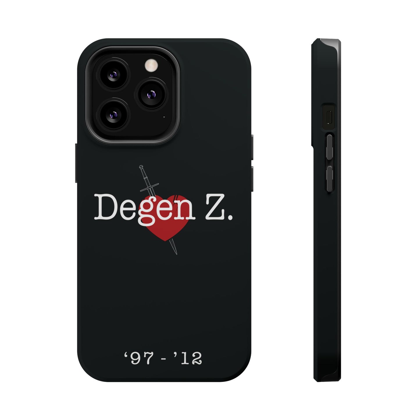 Phone Case — "Degen Z." Heart & Dagger Magnetic Impact-Resistant Case (’97–’12)