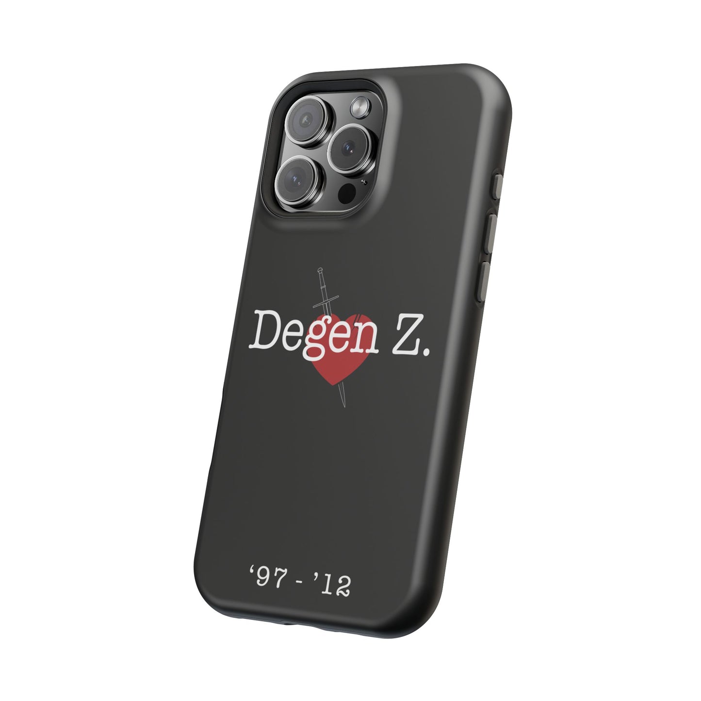 Phone Case — "Degen Z." Heart & Dagger Magnetic Impact-Resistant Case (’97–’12)