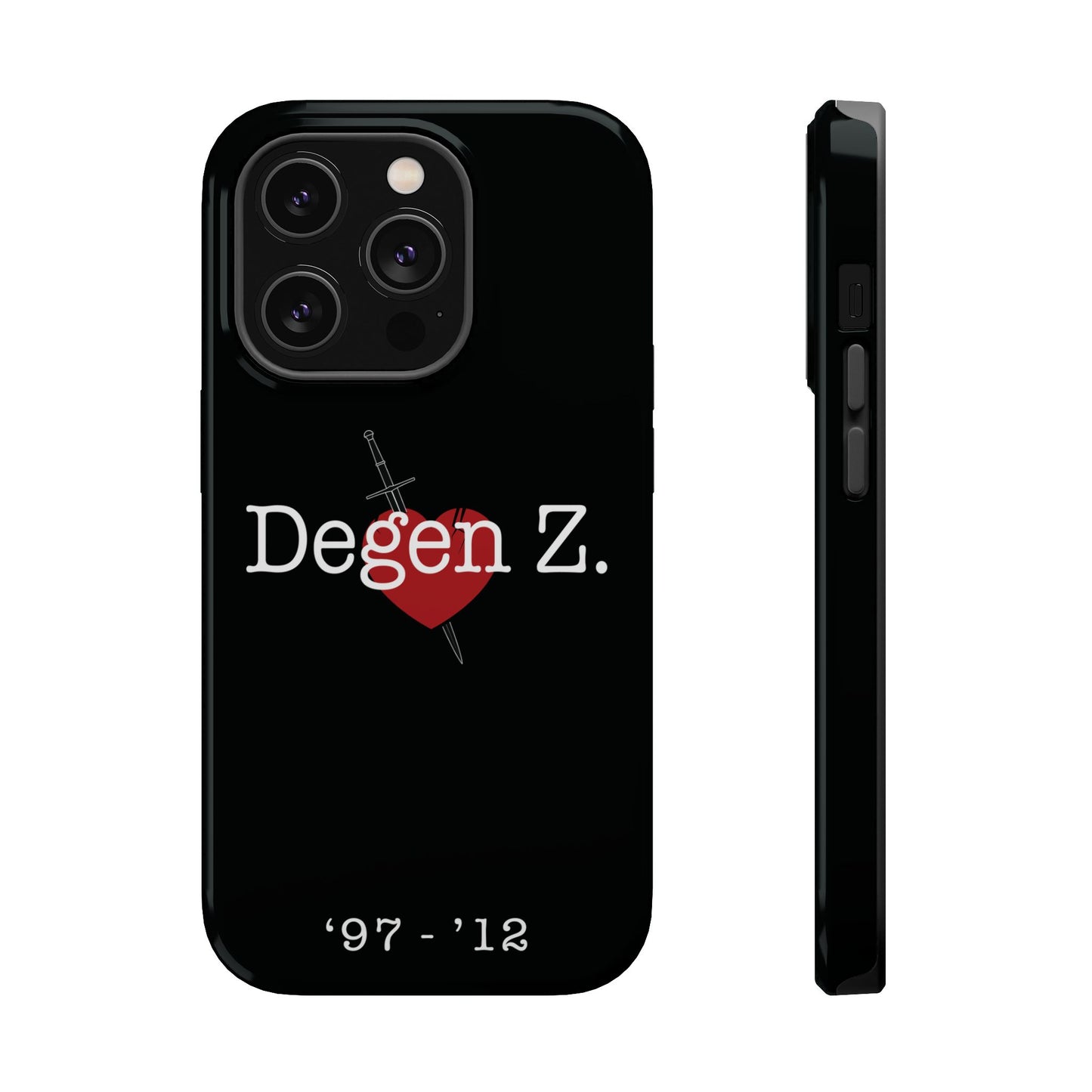 Phone Case — "Degen Z." Heart & Dagger Magnetic Impact-Resistant Case (’97–’12)