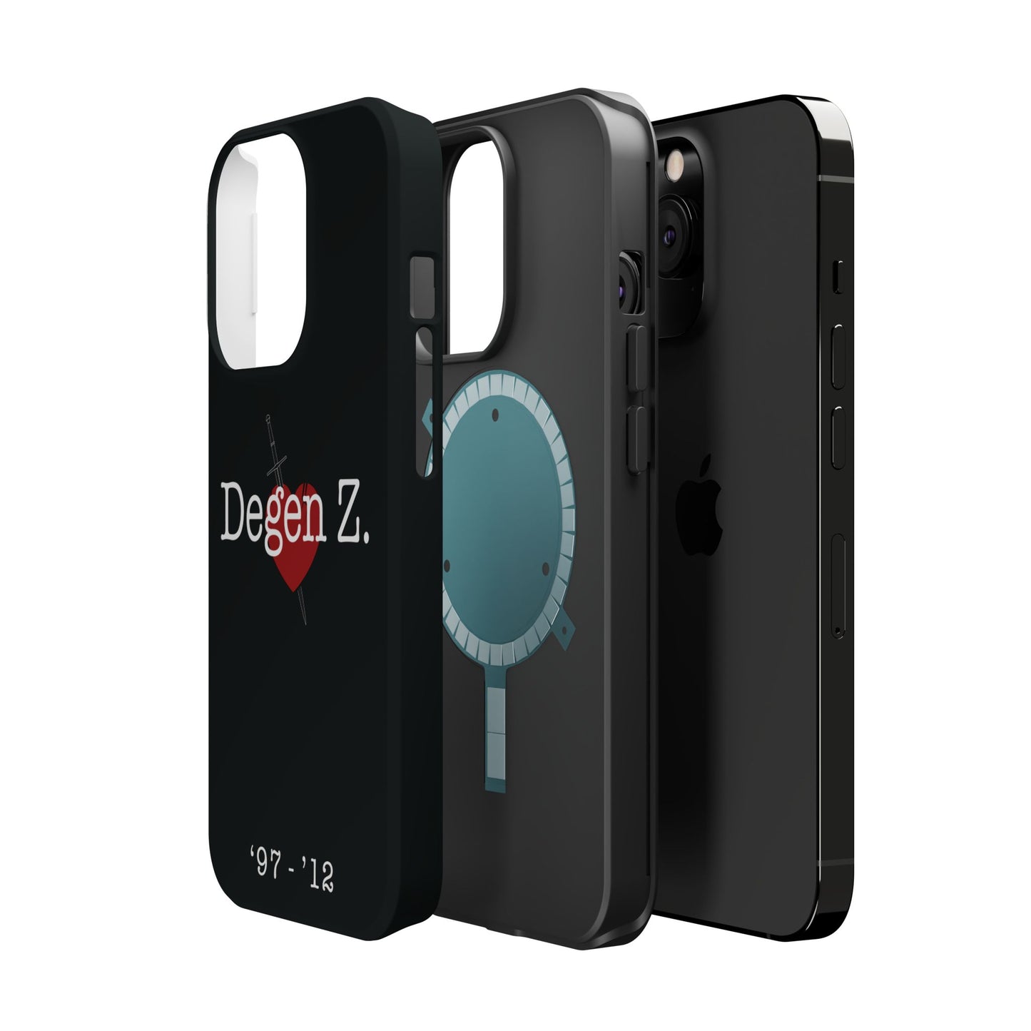 Phone Case — "Degen Z." Heart & Dagger Magnetic Impact-Resistant Case (’97–’12)