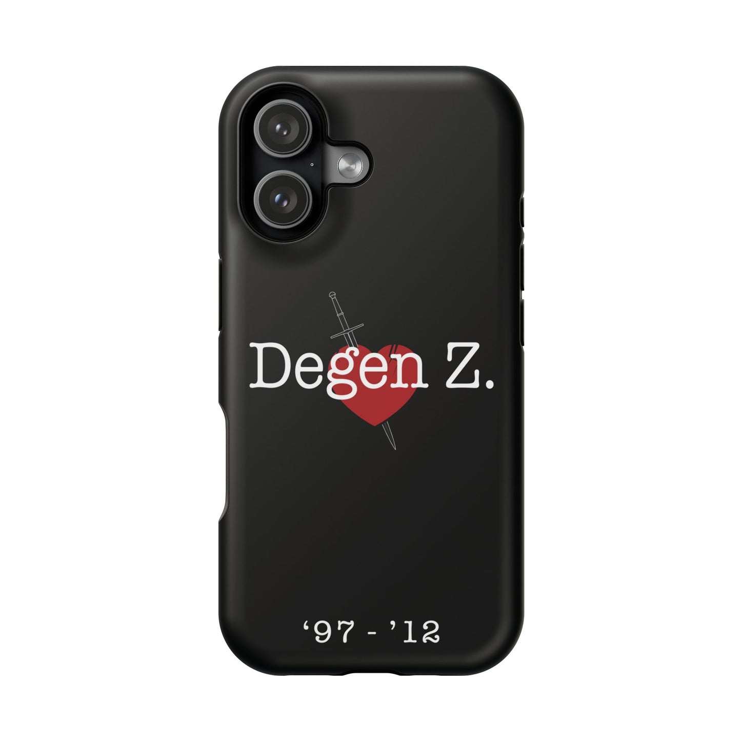 Phone Case — "Degen Z." Heart & Dagger Magnetic Impact-Resistant Case (’97–’12)