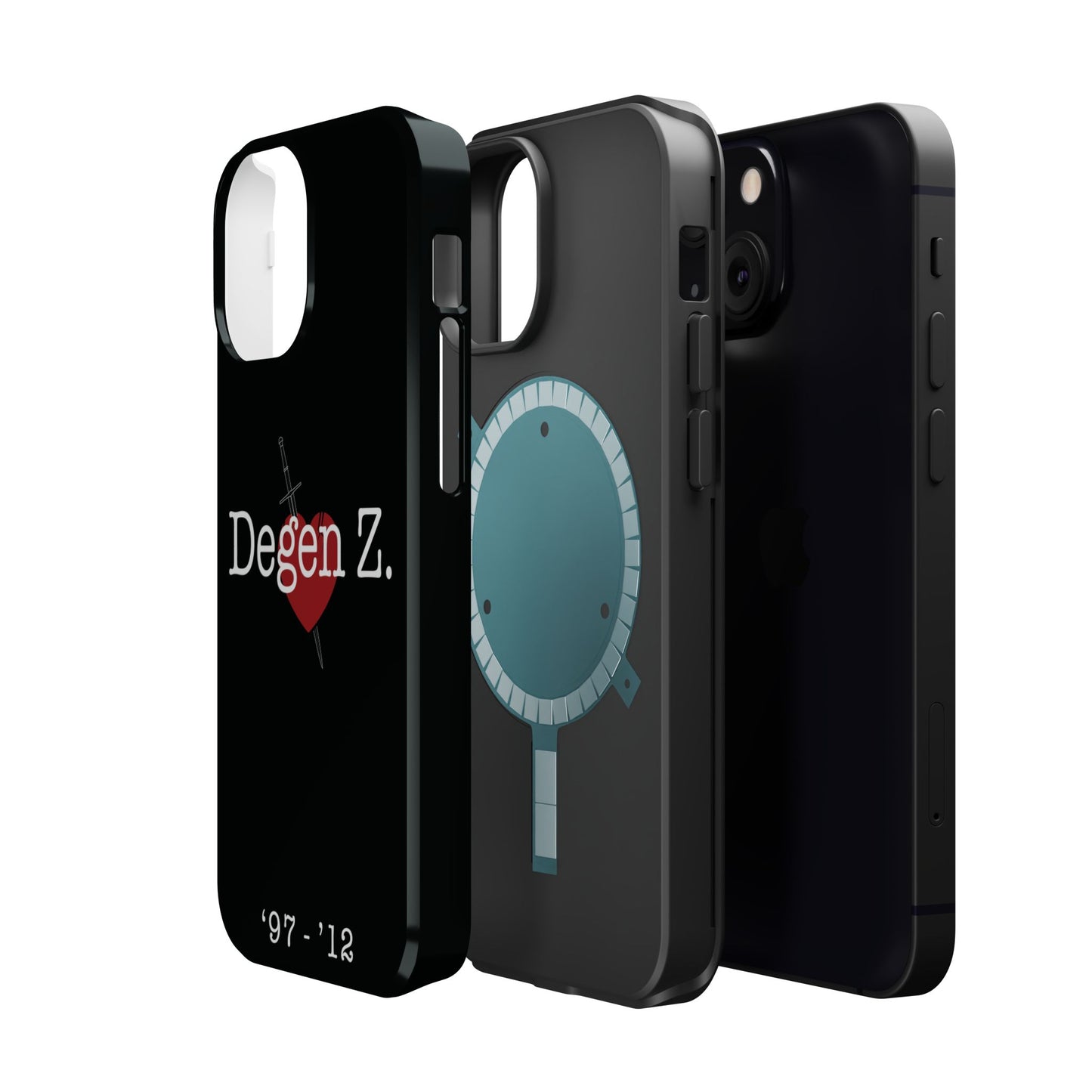 Phone Case — "Degen Z." Heart & Dagger Magnetic Impact-Resistant Case (’97–’12)
