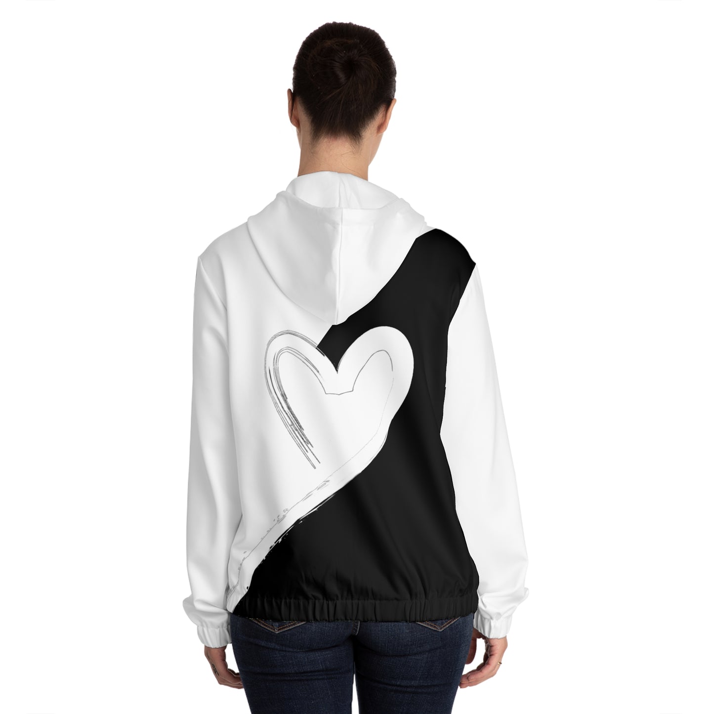 Hearts & Roses Women's Zip-Up Hoodie