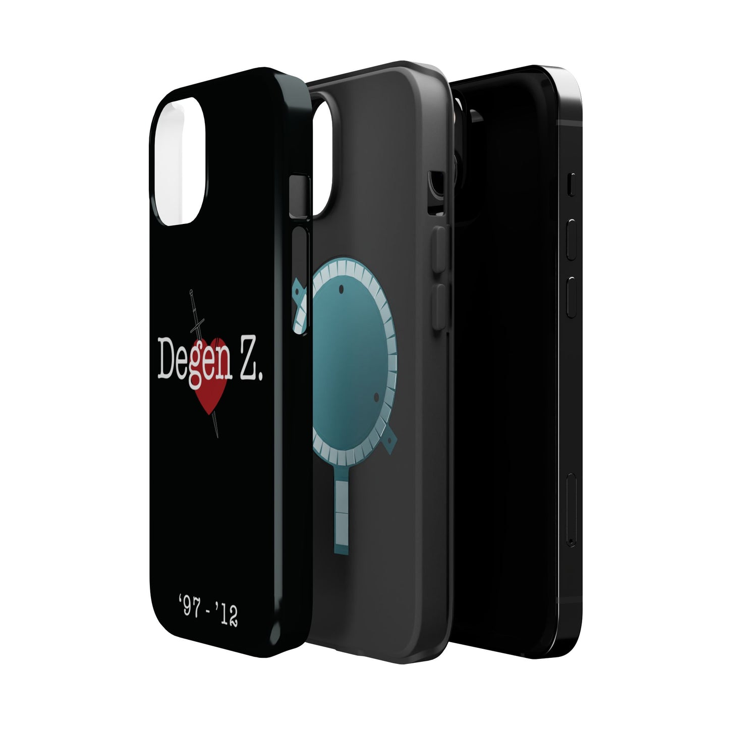 Phone Case — "Degen Z." Heart & Dagger Magnetic Impact-Resistant Case (’97–’12)
