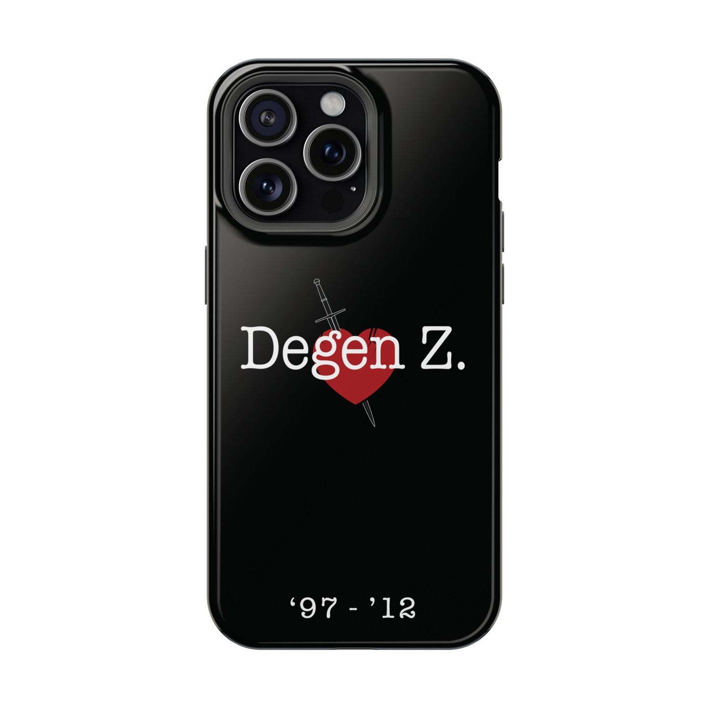 Phone Case — "Degen Z." Heart & Dagger Magnetic Impact-Resistant Case (’97–’12)