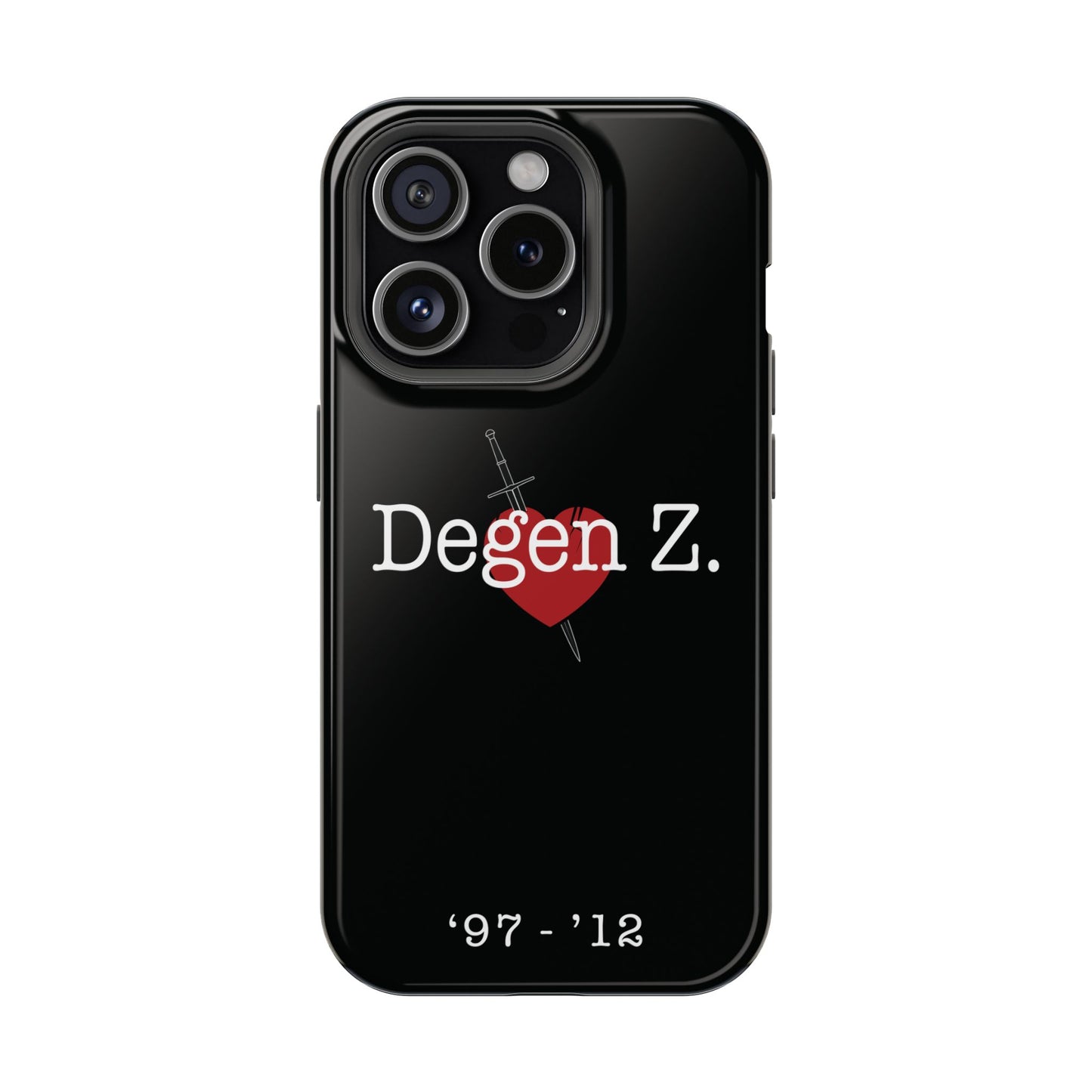 Phone Case — "Degen Z." Heart & Dagger Magnetic Impact-Resistant Case (’97–’12)