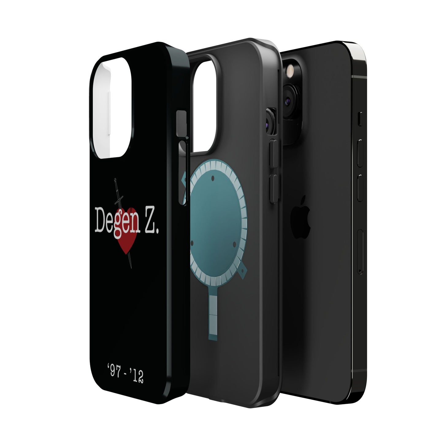 Phone Case — "Degen Z." Heart & Dagger Magnetic Impact-Resistant Case (’97–’12)
