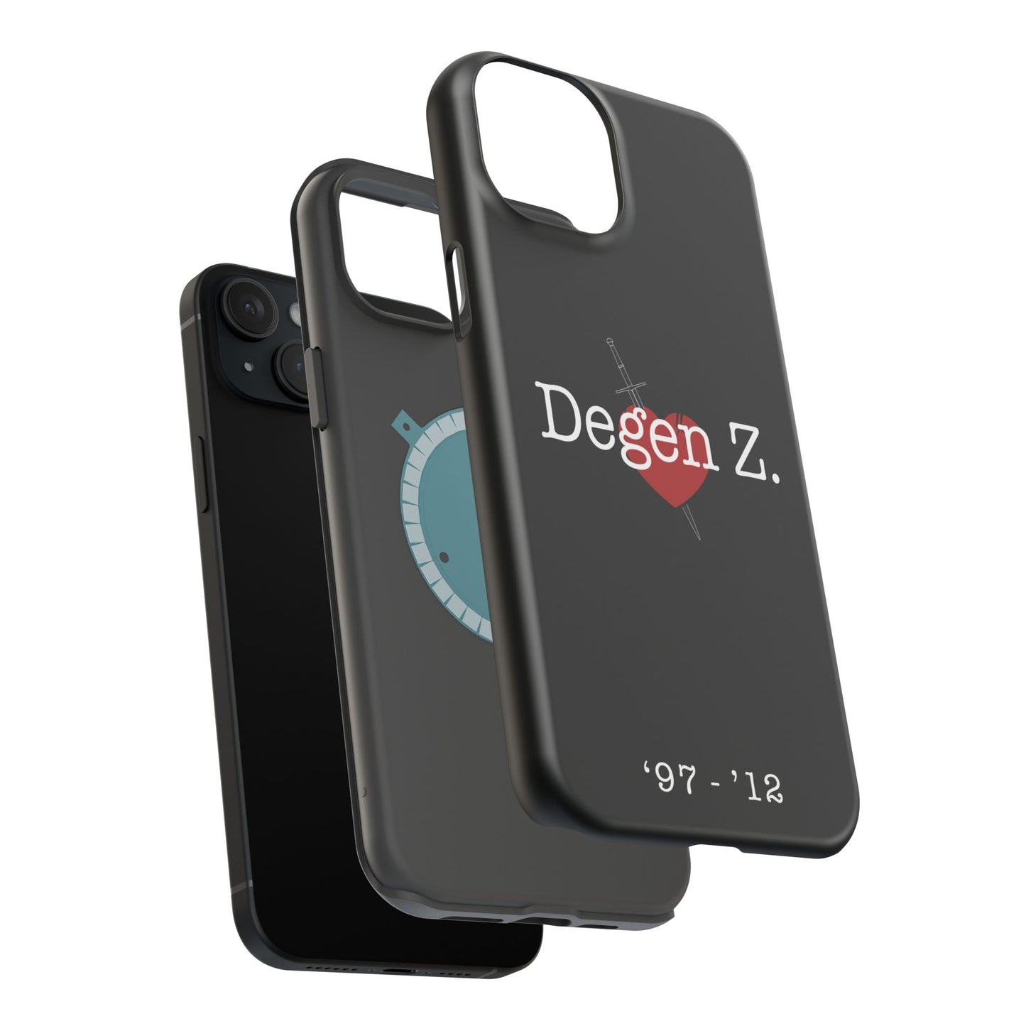 Phone Case — "Degen Z." Heart & Dagger Magnetic Impact-Resistant Case (’97–’12)