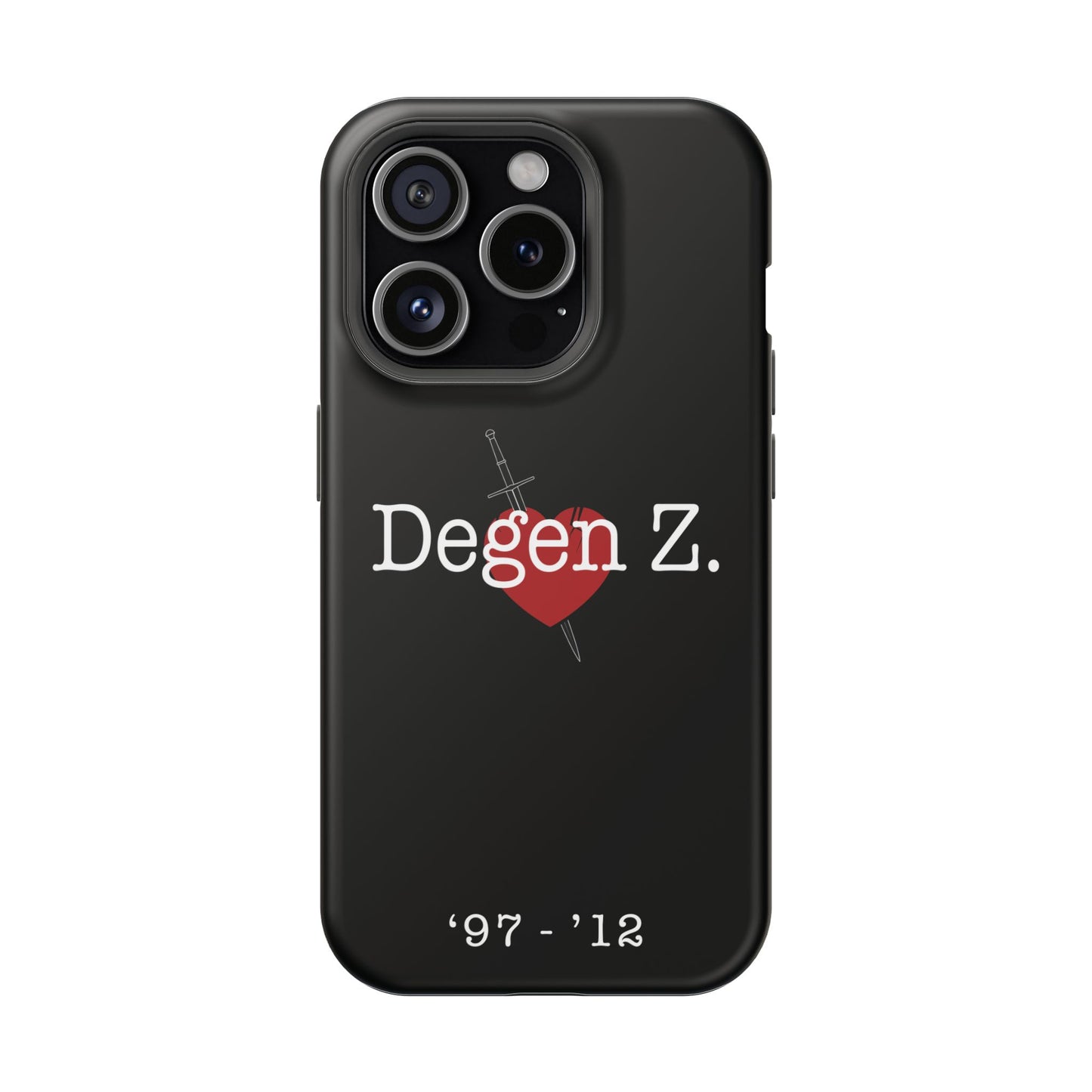 Phone Case — "Degen Z." Heart & Dagger Magnetic Impact-Resistant Case (’97–’12)