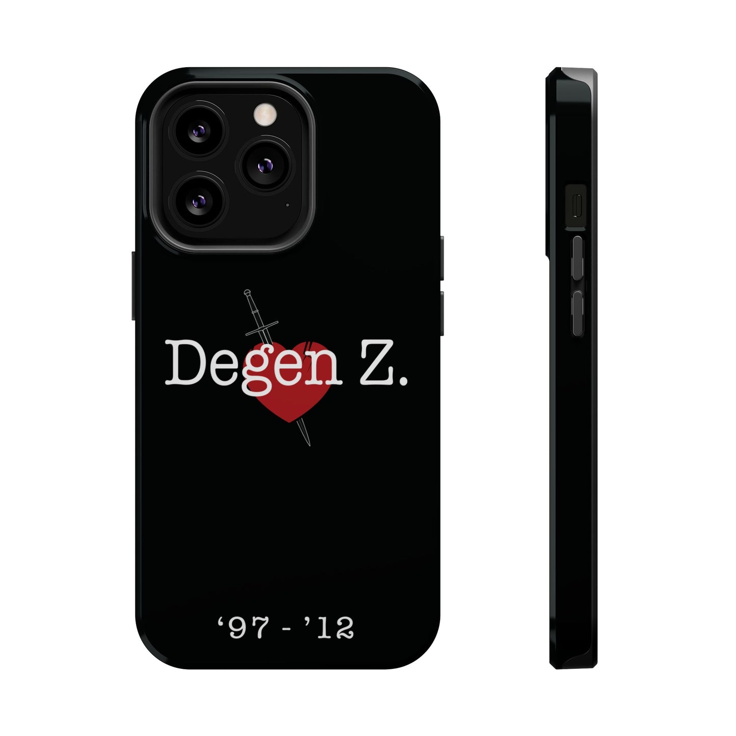 Phone Case — "Degen Z." Heart & Dagger Magnetic Impact-Resistant Case (’97–’12)