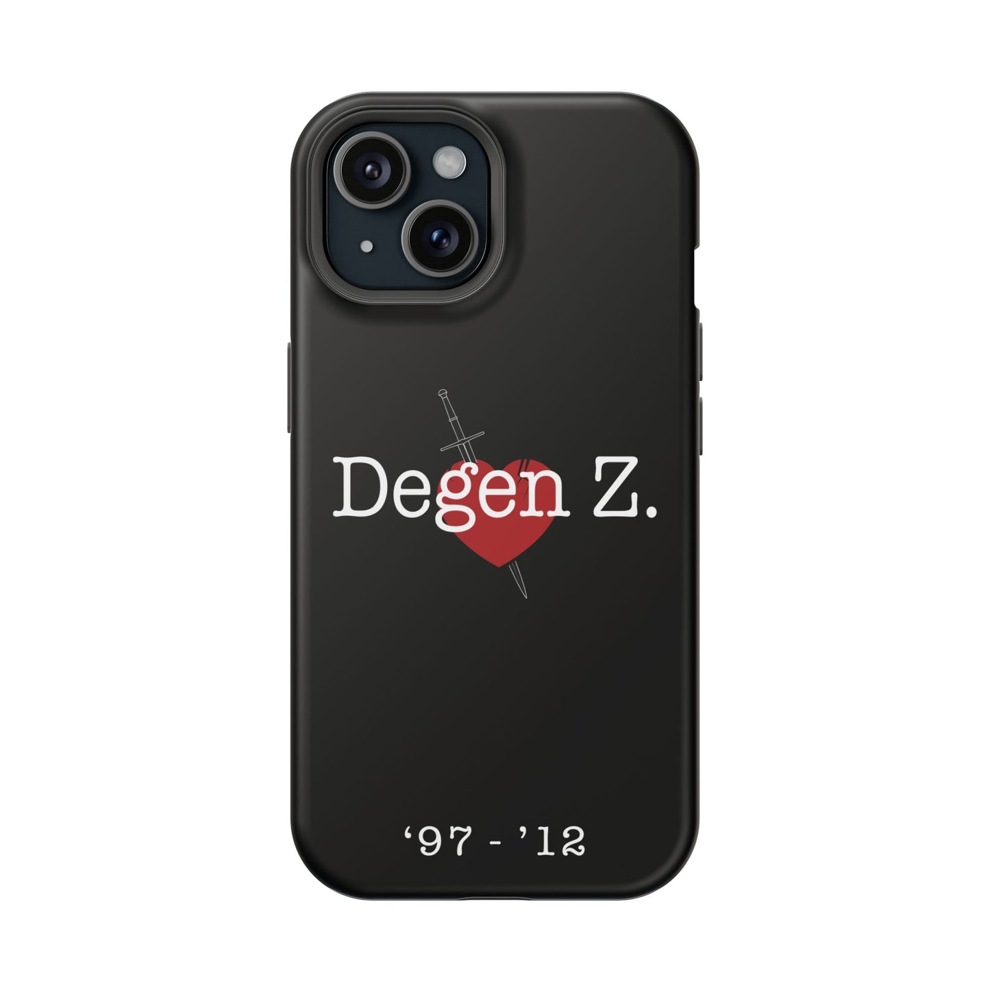 Phone Case — "Degen Z." Heart & Dagger Magnetic Impact-Resistant Case (’97–’12)