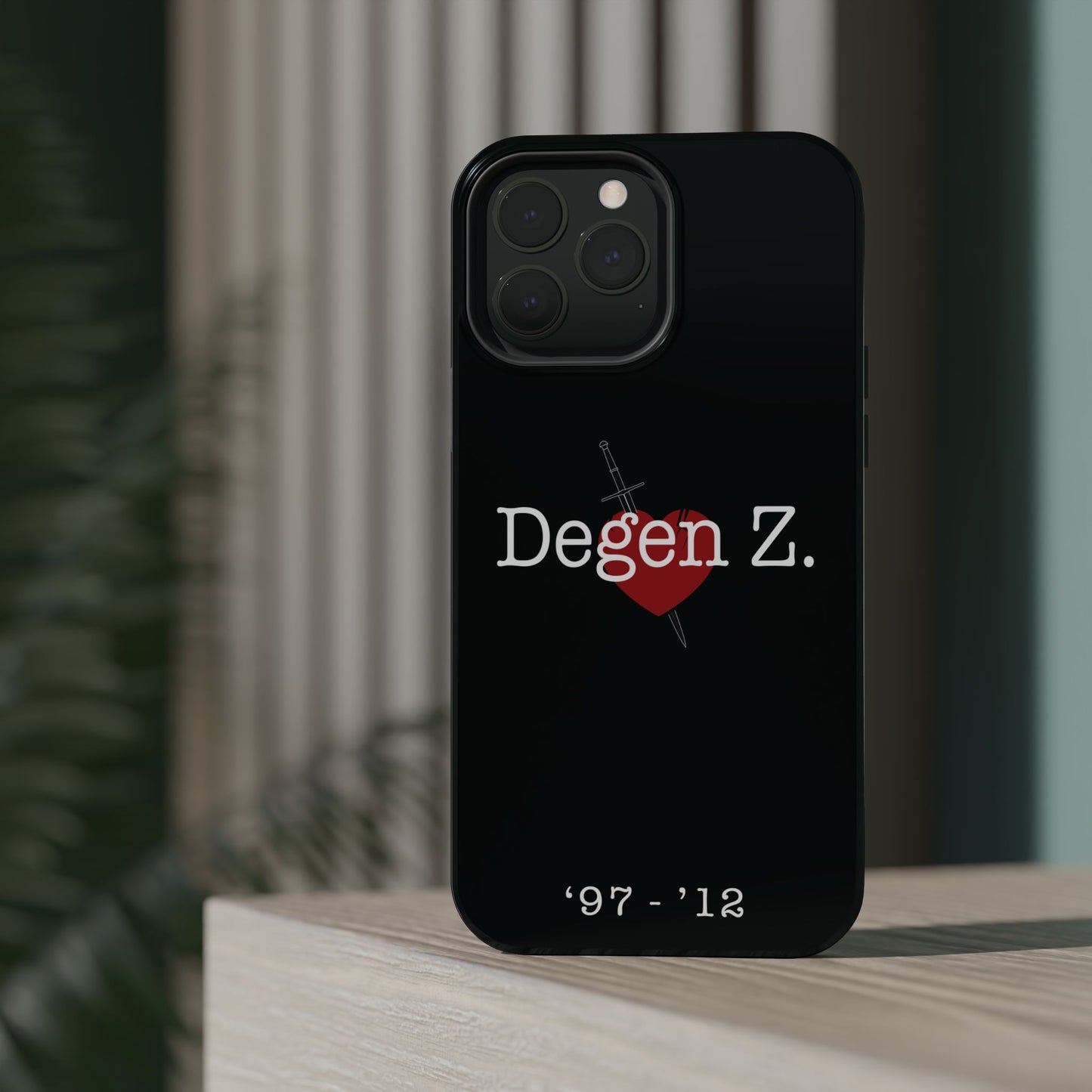Phone Case — "Degen Z." Heart & Dagger Magnetic Impact-Resistant Case (’97–’12)
