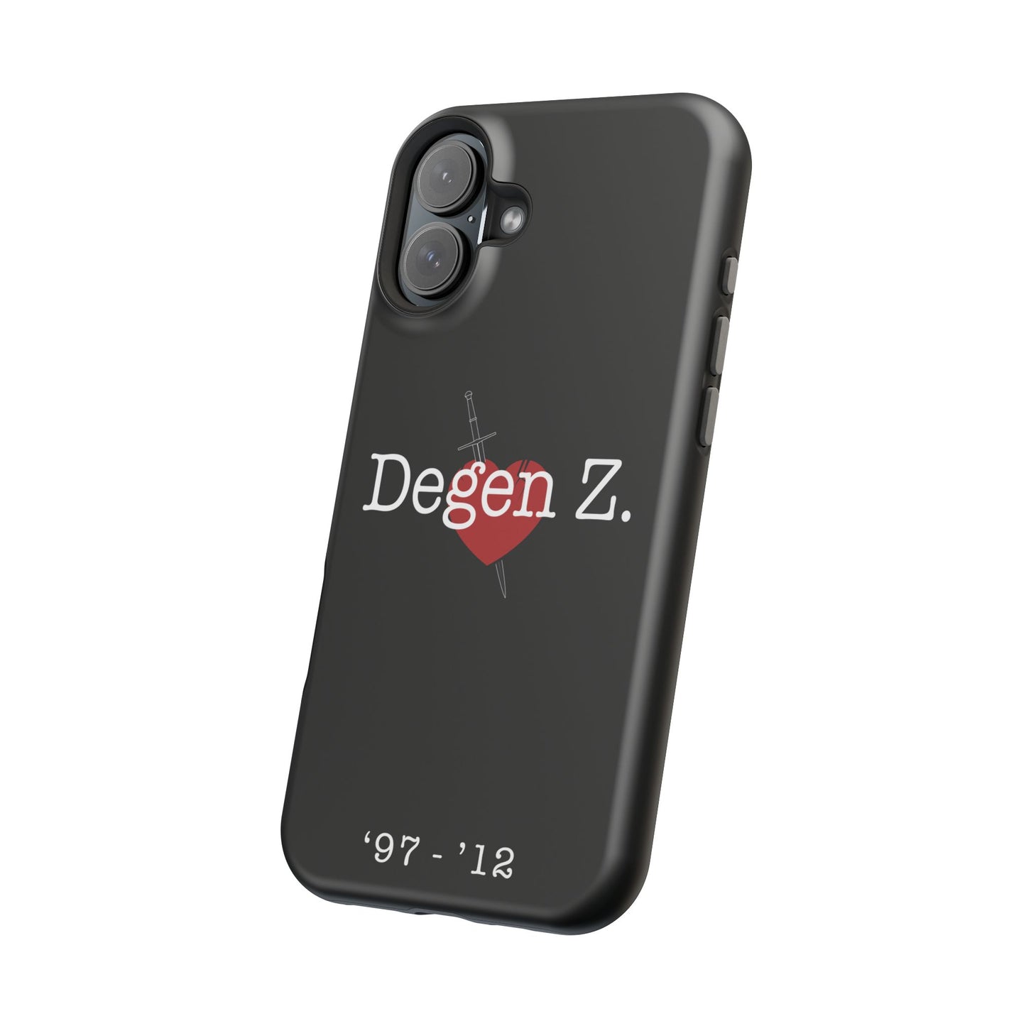 Phone Case — "Degen Z." Heart & Dagger Magnetic Impact-Resistant Case (’97–’12)
