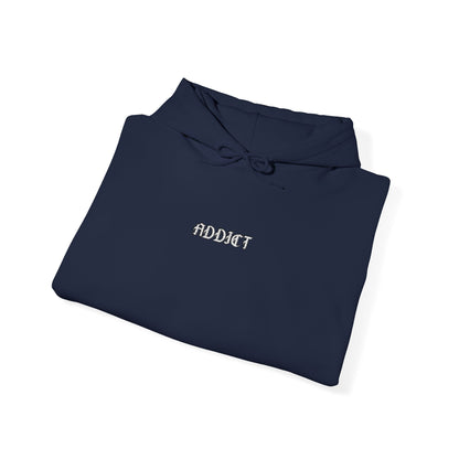 Addict - minimalist embroidered hoodie