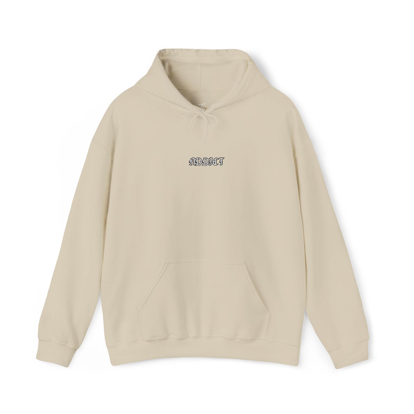 Addict - minimalist embroidered hoodie