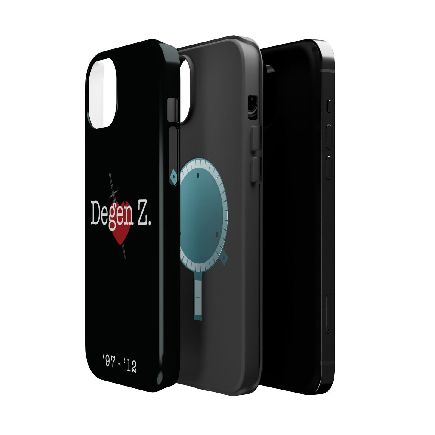 Phone Case — "Degen Z." Heart & Dagger Magnetic Impact-Resistant Case (’97–’12)