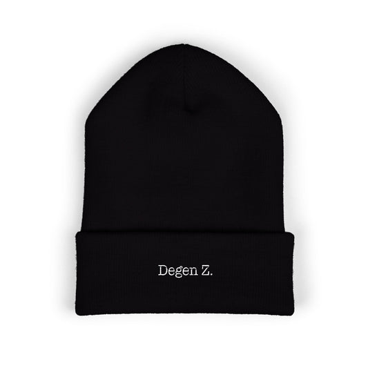 Degen Z embroidered beanie